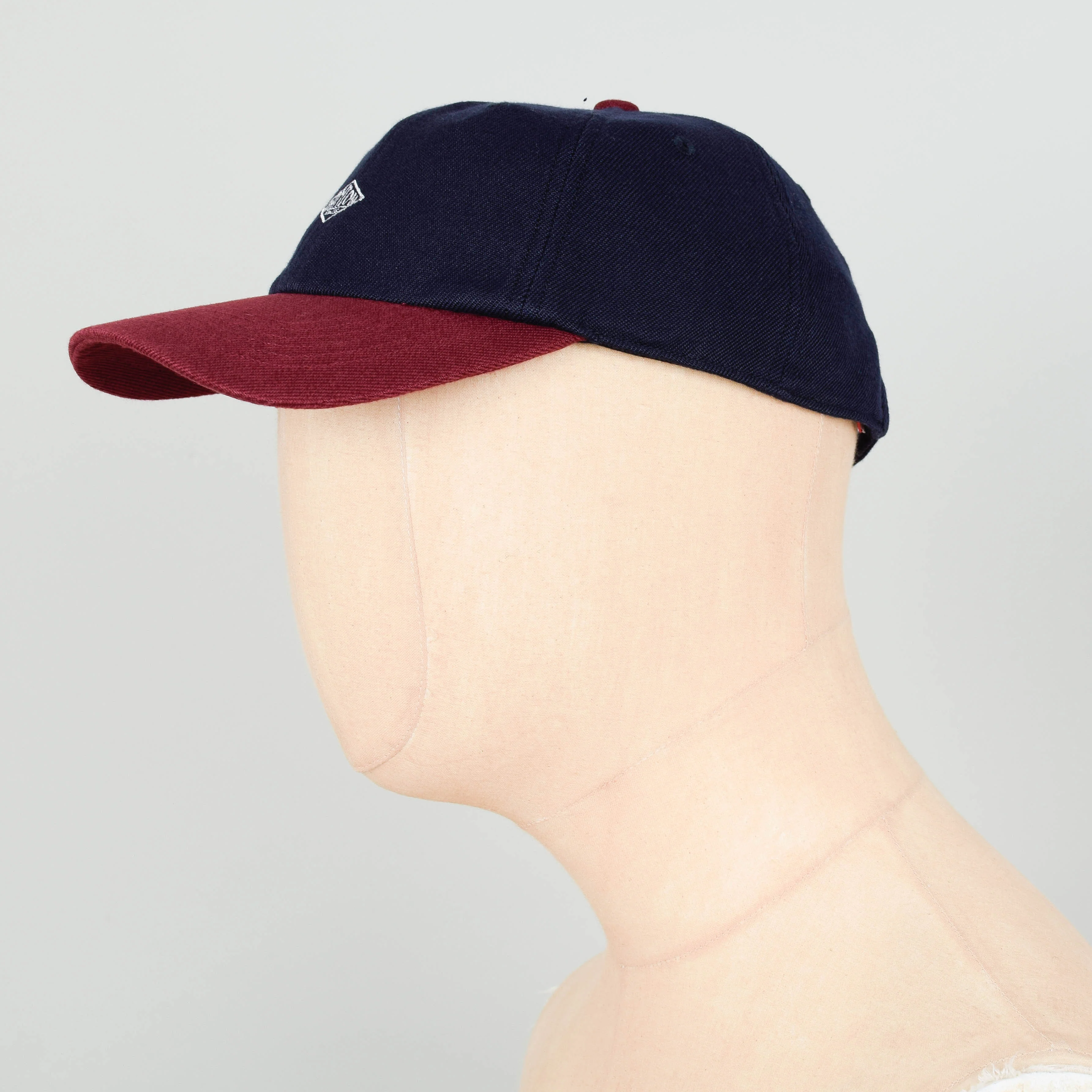 Danton 6 Panel Cap - Navy x Burgundy - Image 2