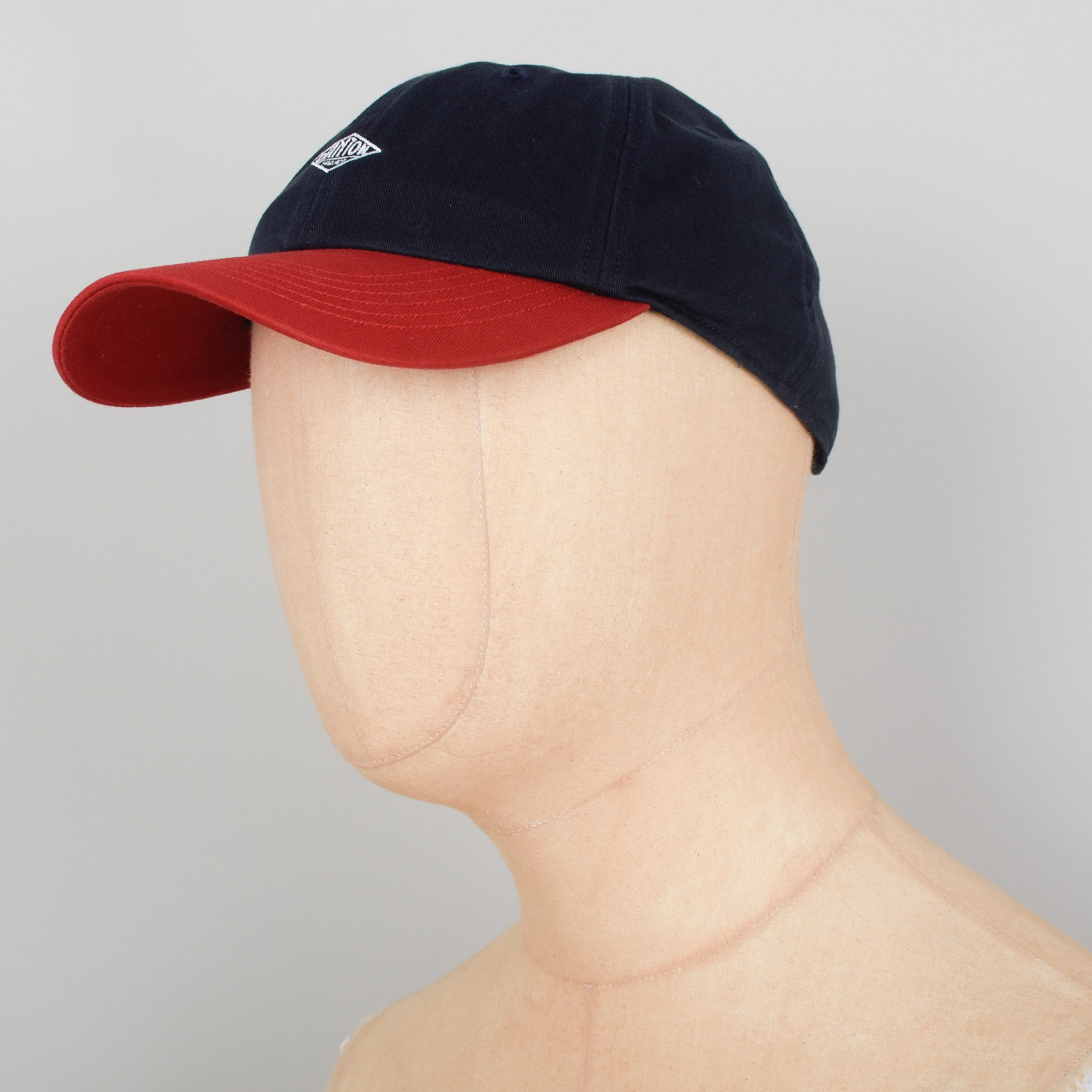 Danton 6 Panel Cap - Navy x Red - Image 2