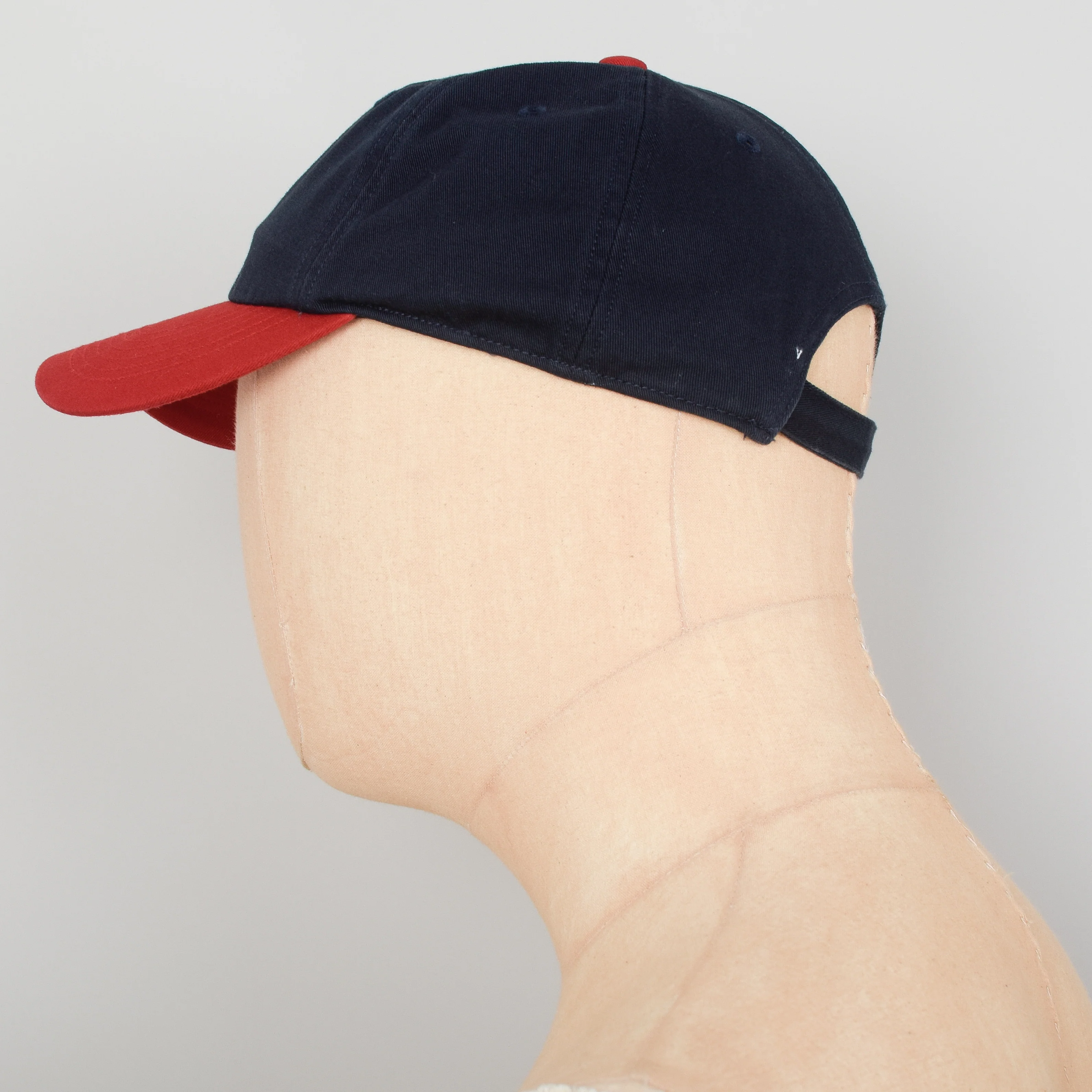 Danton 6 Panel Cap - Navy x Red - Image 3