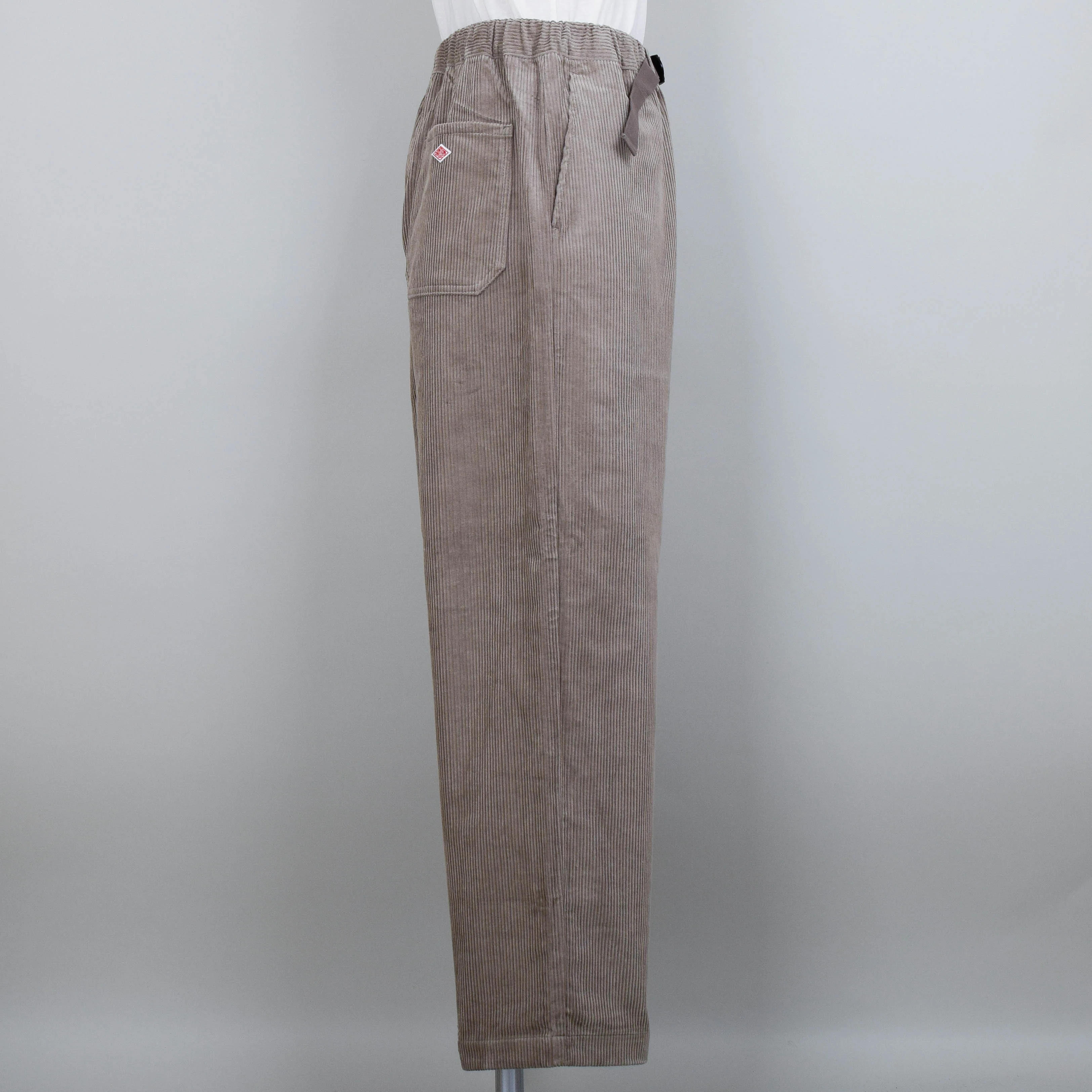 Danton Corduroy Easy Pants - Taupe Grey - Image 2