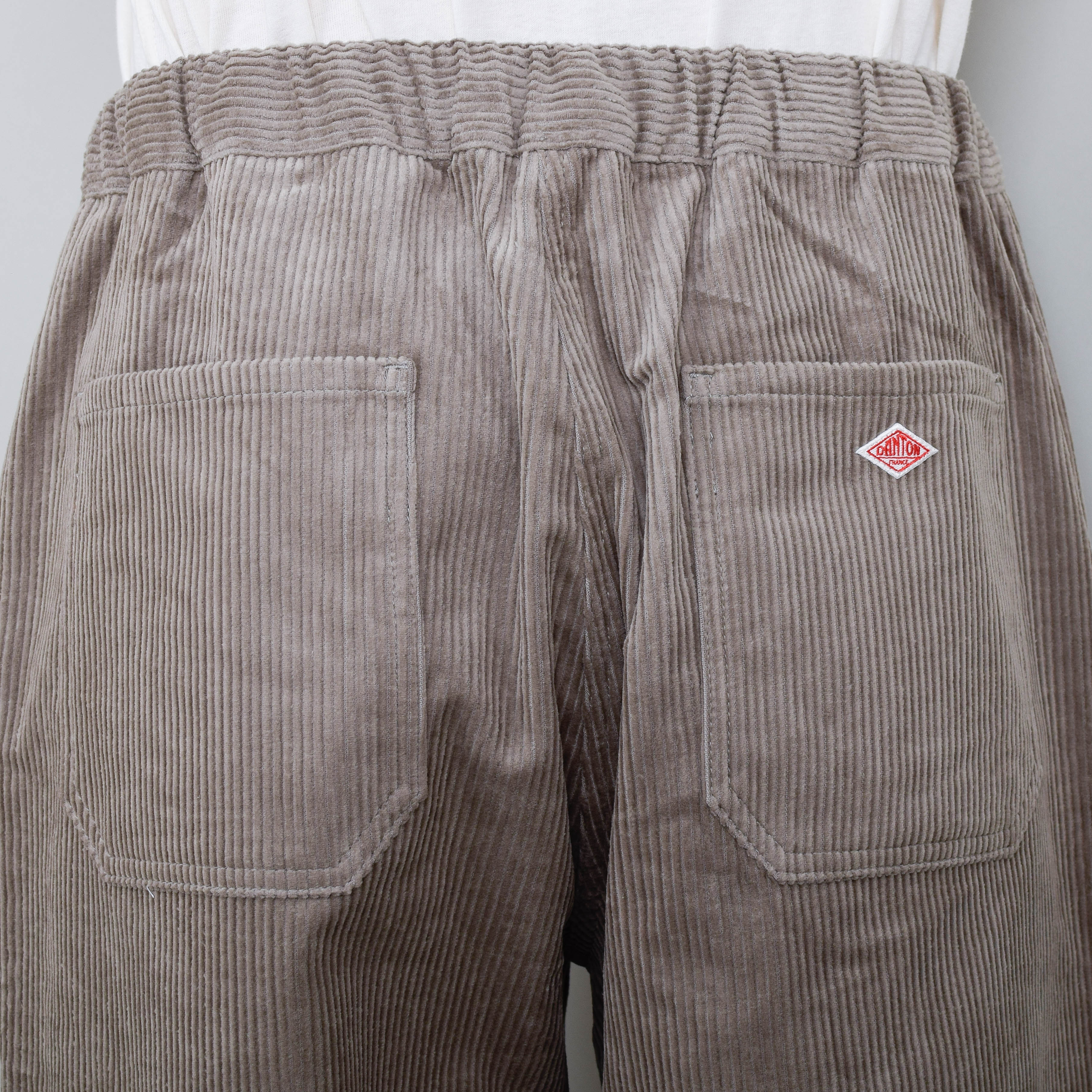 Danton Corduroy Easy Pants - Taupe Grey - Image 3