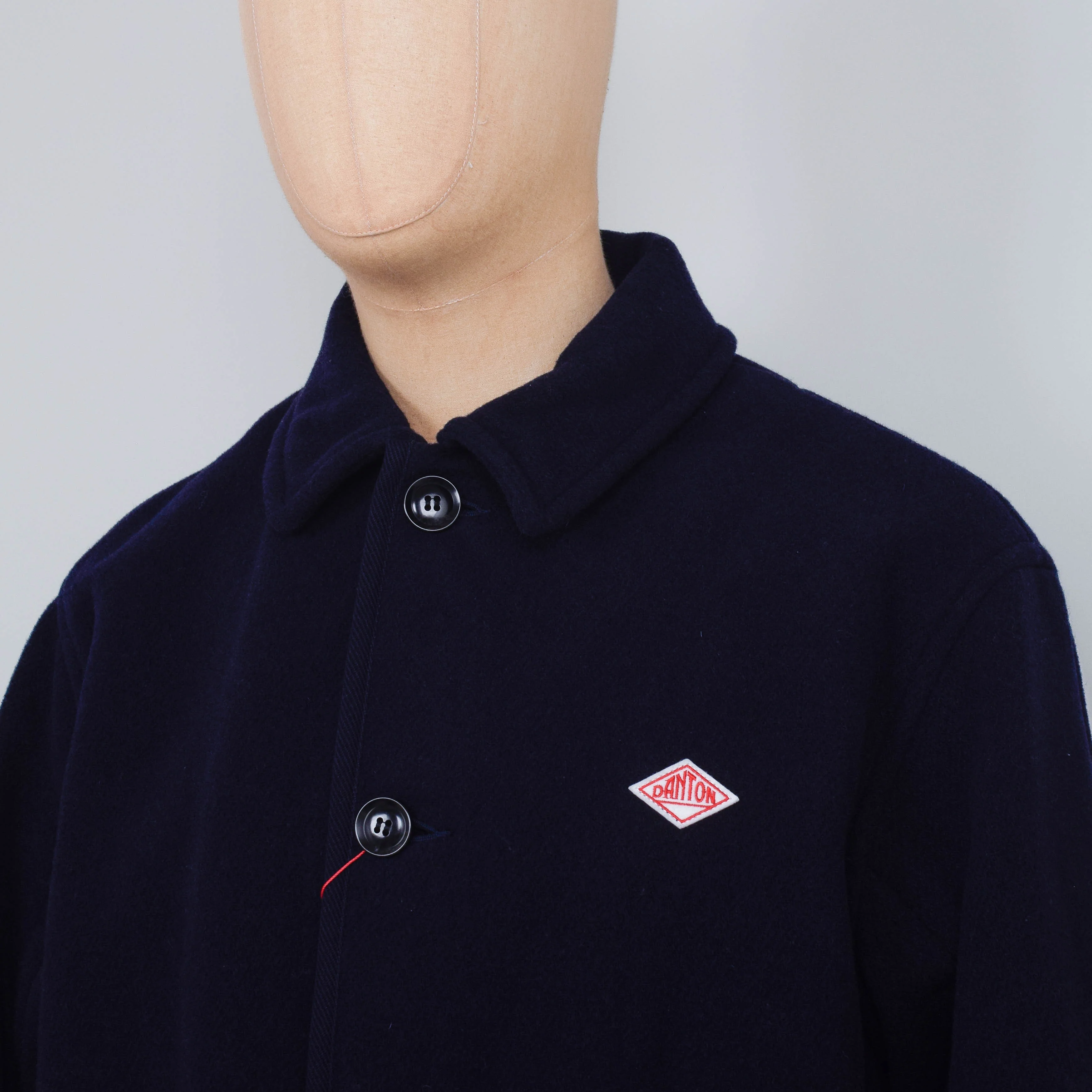 Danton Wool Coverall Coat - Navy - Image 2