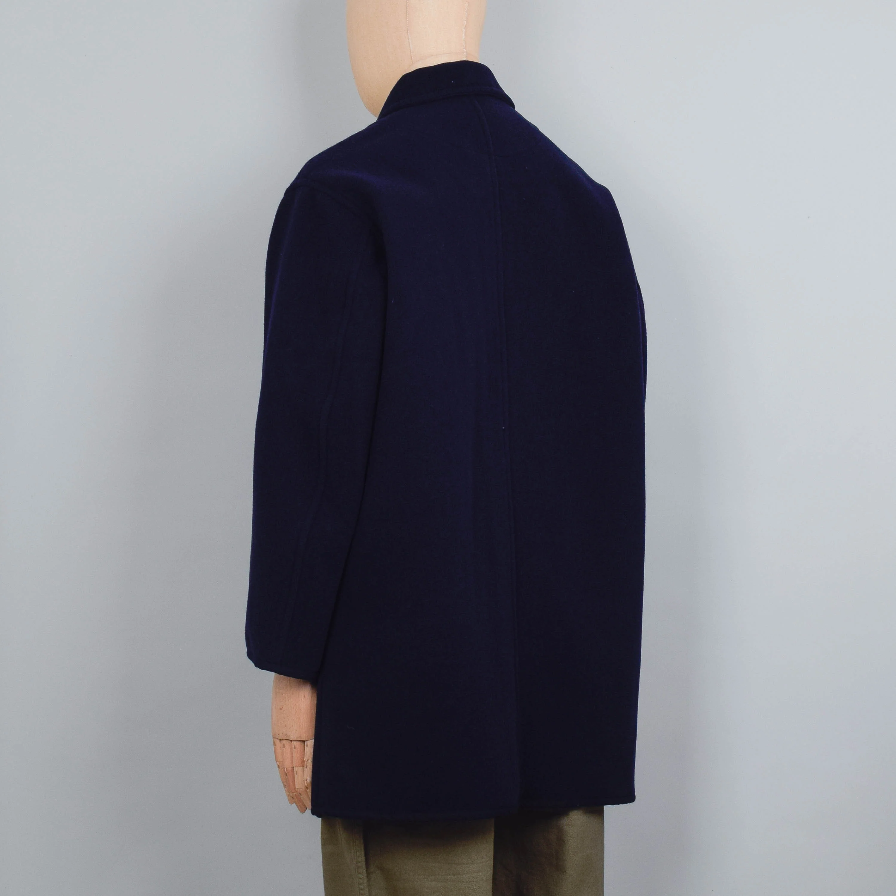 Danton Wool Coverall Coat - Navy - Image 3