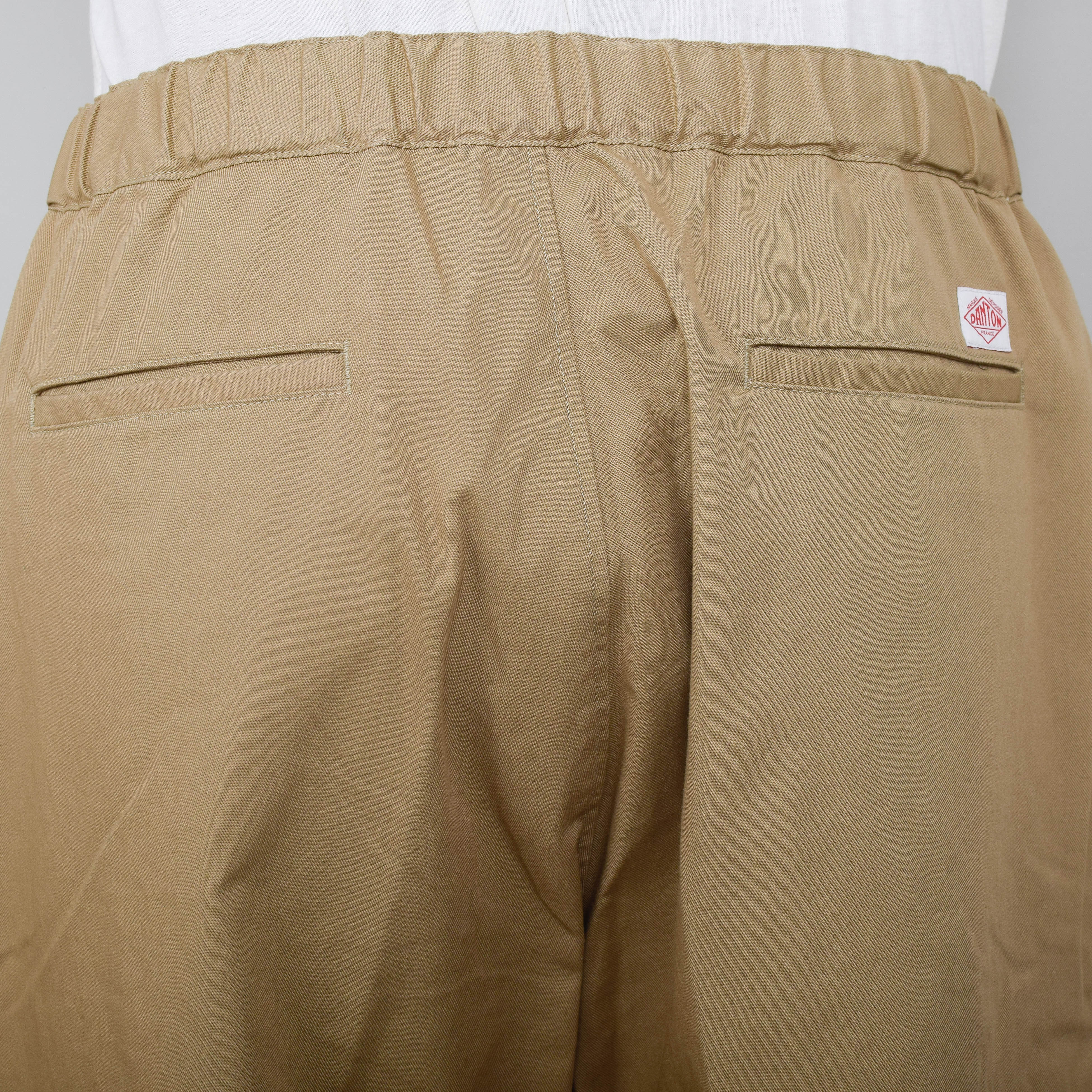 Danton Easy Straight Pants Twill - Beige - Image 3
