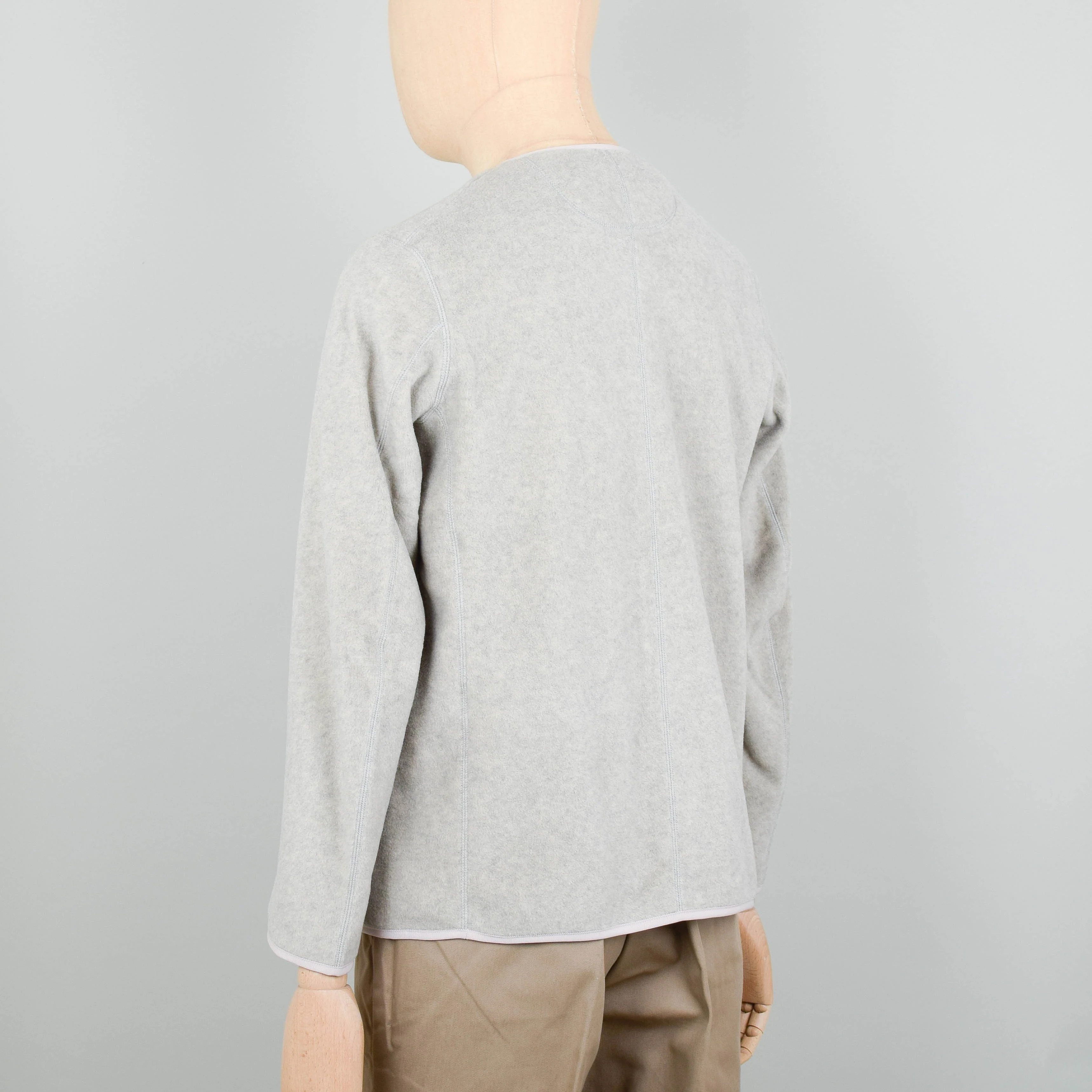 Danton Fleece Collarless Jacket JD-8939 - Marble - Image 3