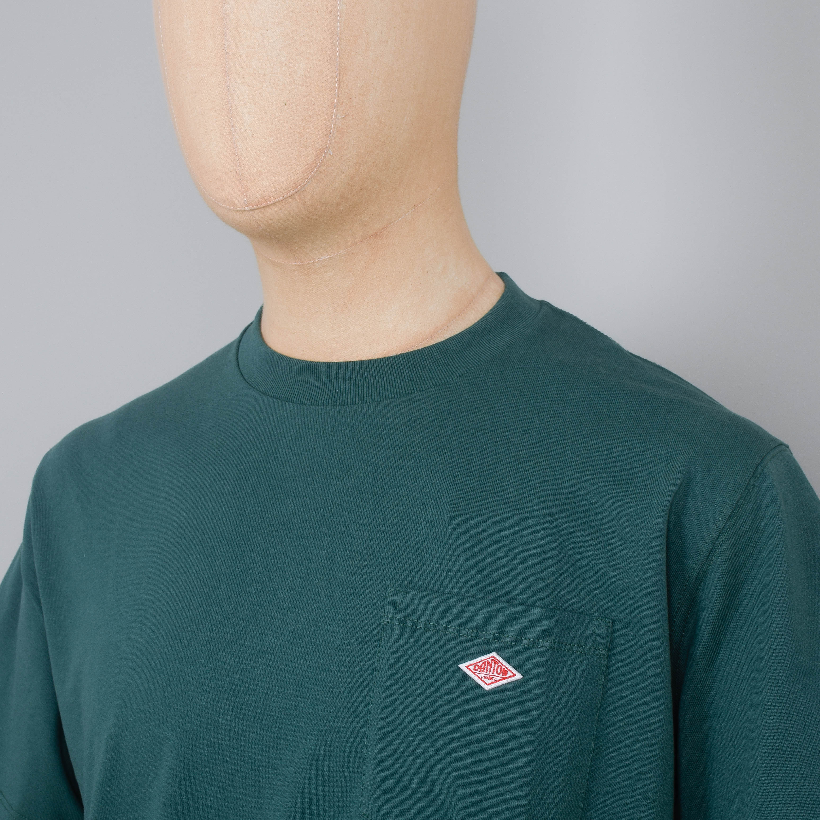Danton Pocket T-Shirt - Dark Green - Image 2