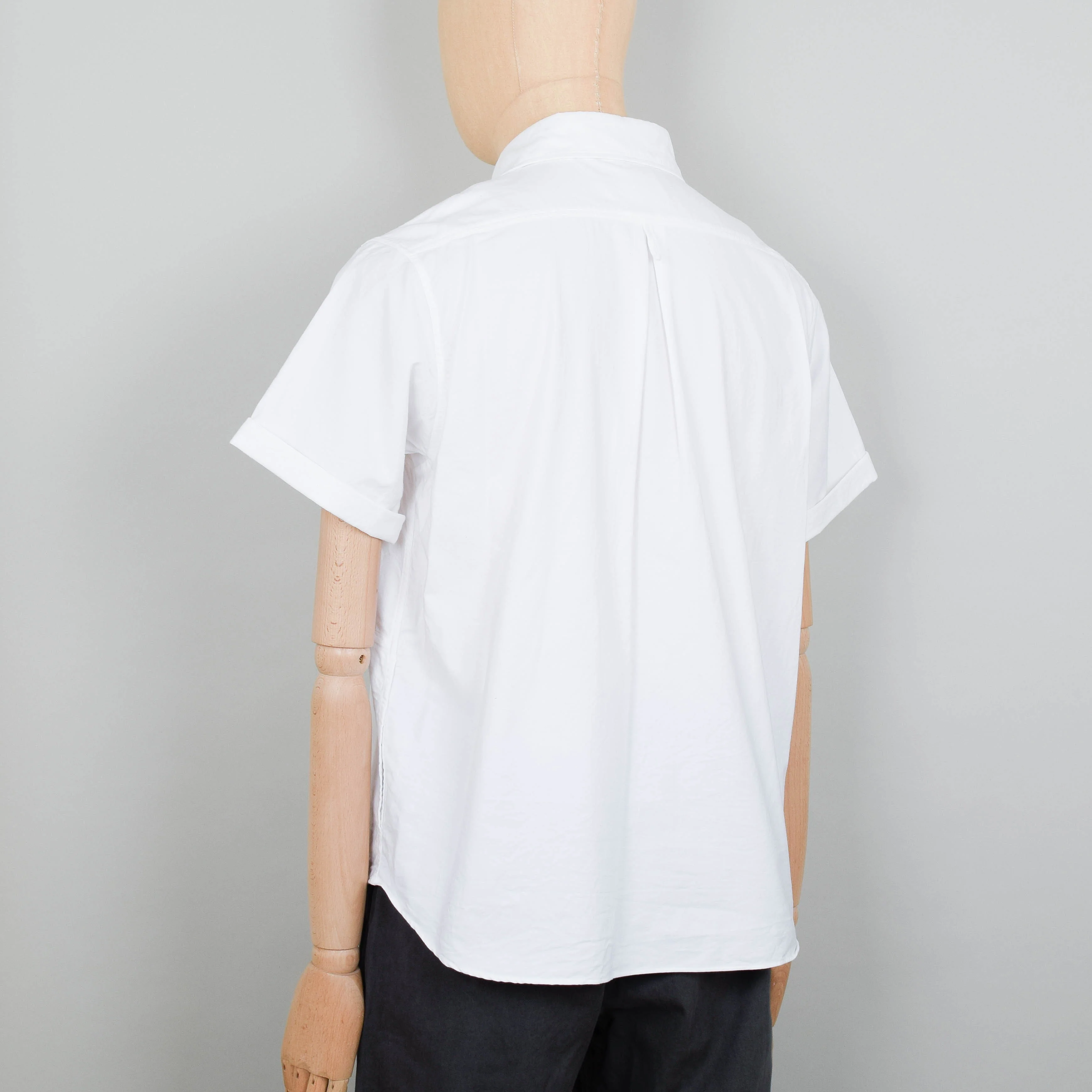 Danton Round Collar P.O Shirt S/S - White - Image 3