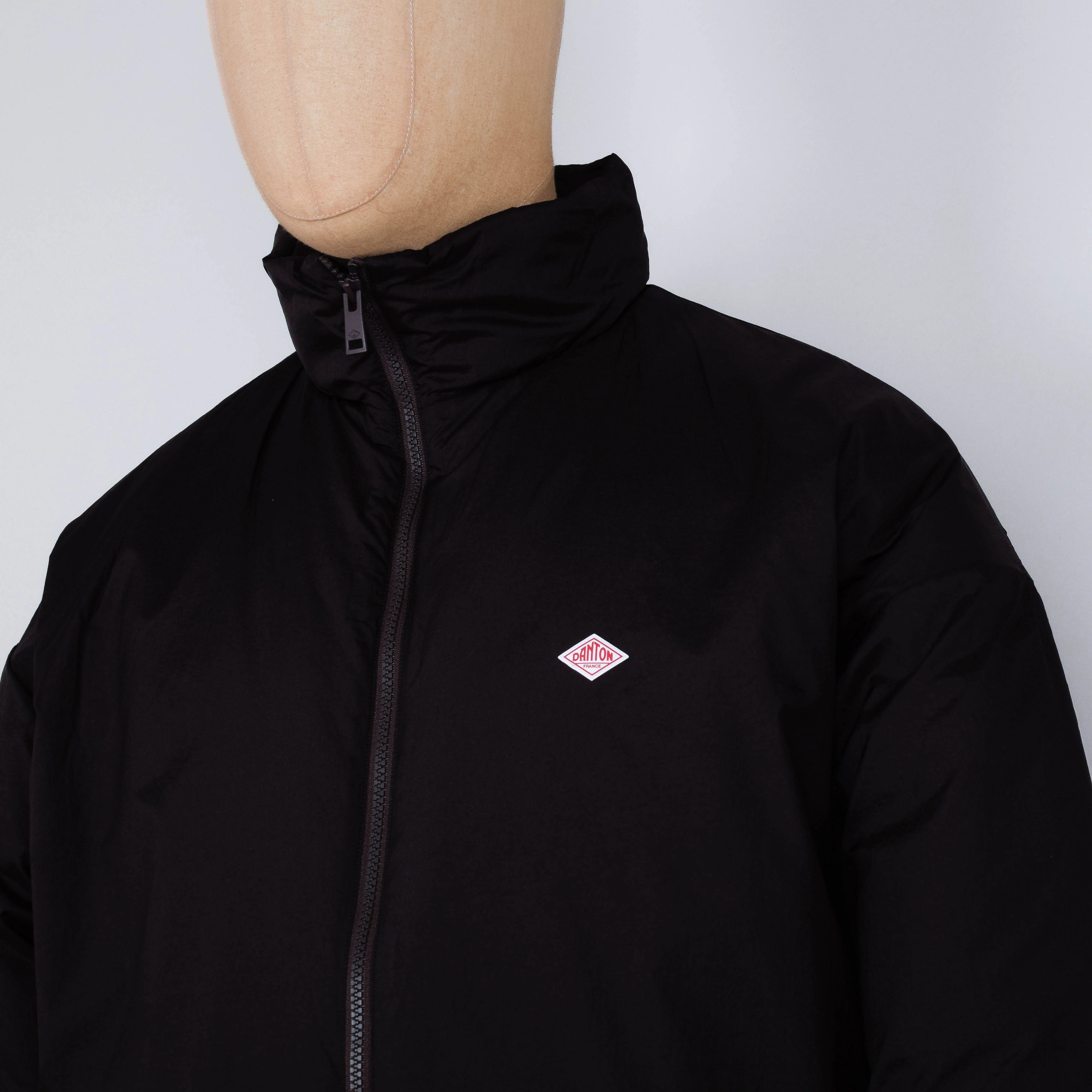 Danton Stand Collar Jacket - Brown - Image 2