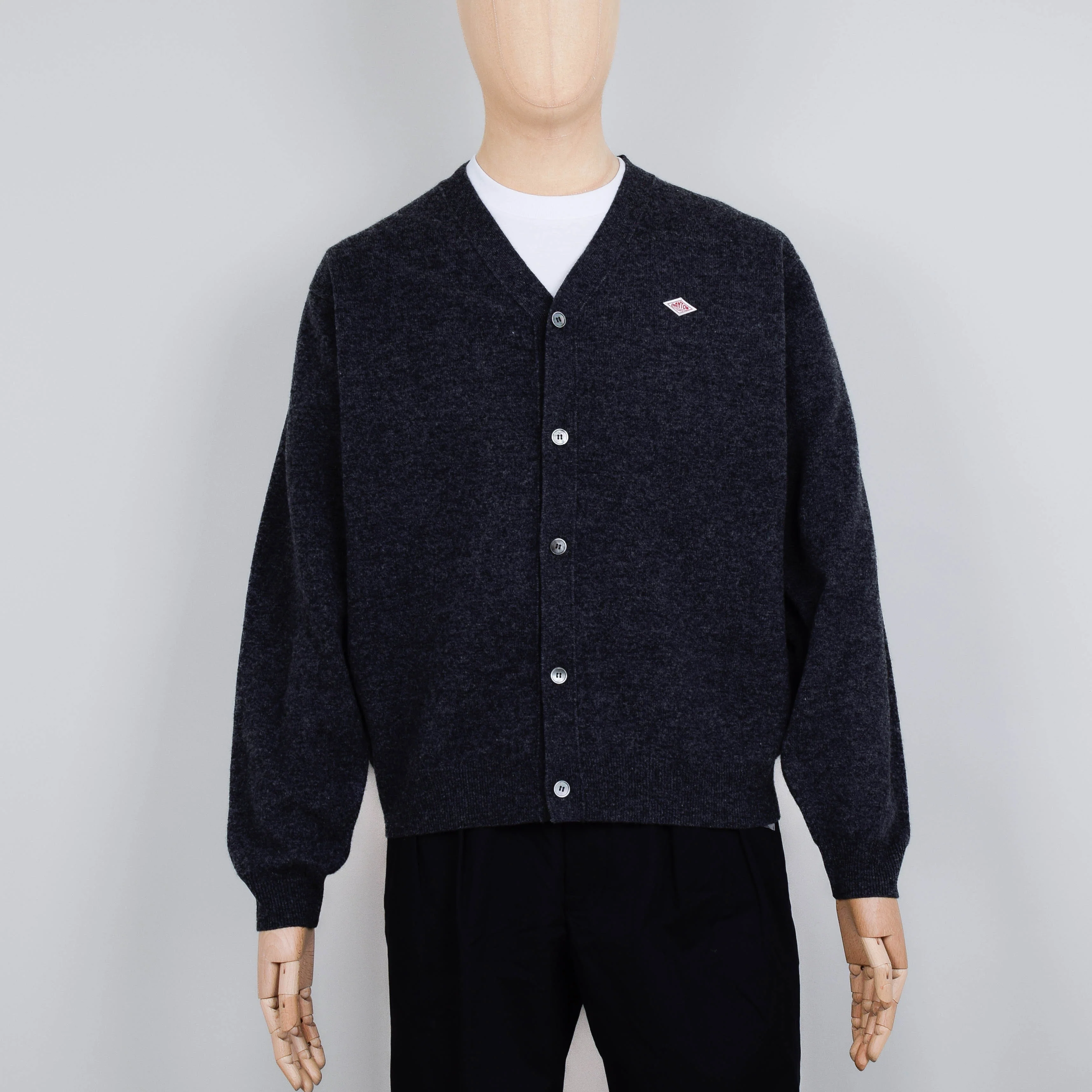 Danton V Neck Cardigan - Carbon