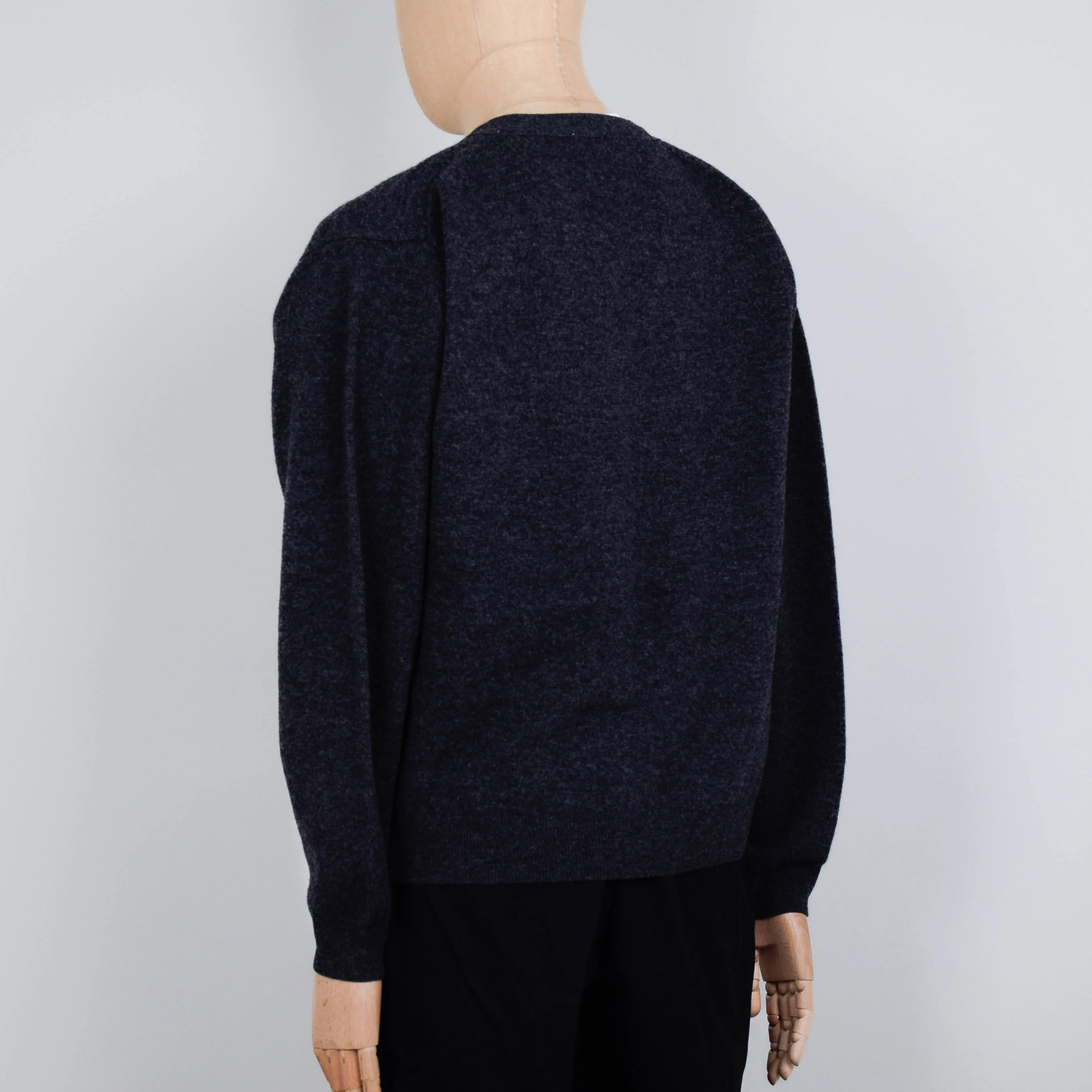 Danton V Neck Cardigan - Carbon - Image 3