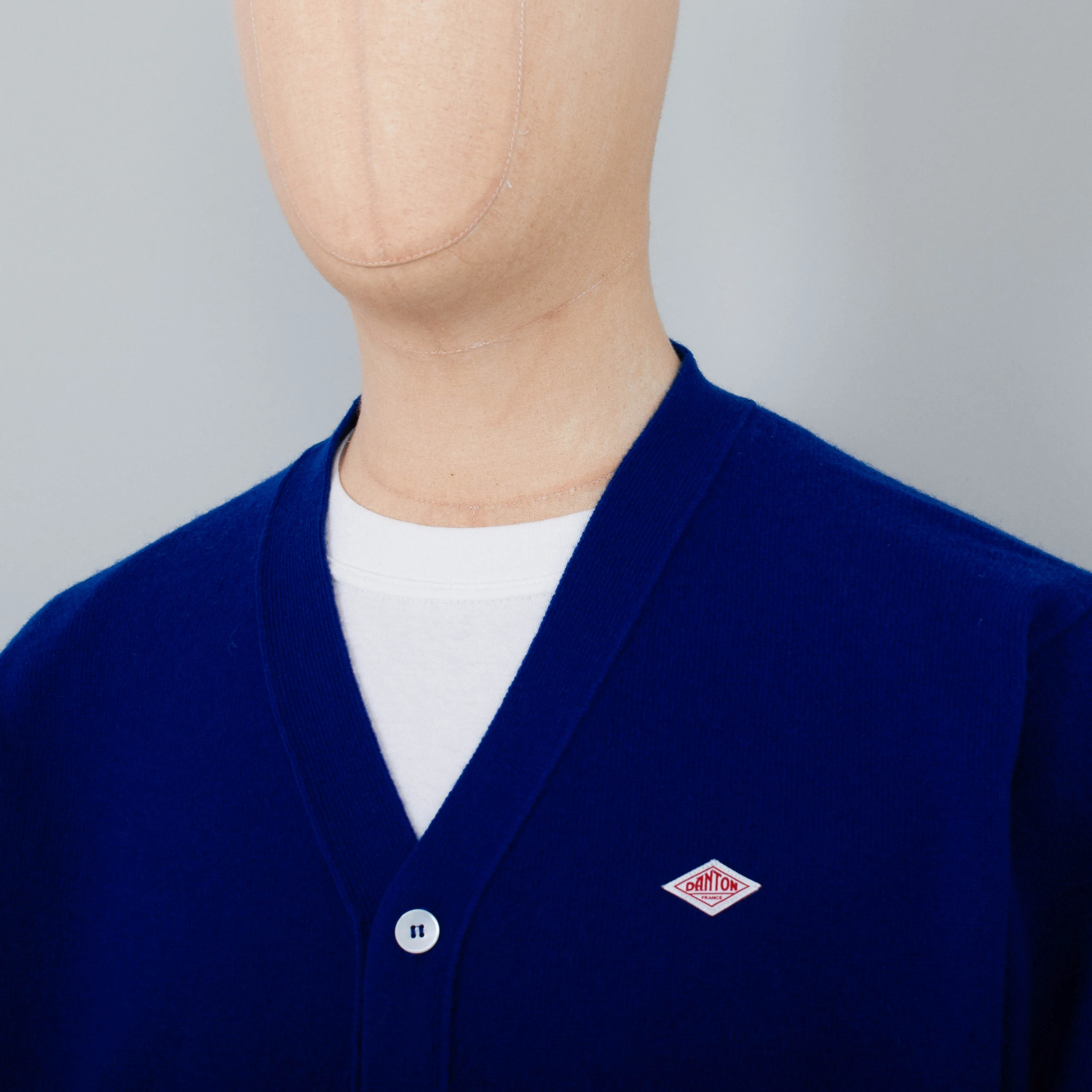 Danton V Neck Cardigan - Royal Blue - Image 2