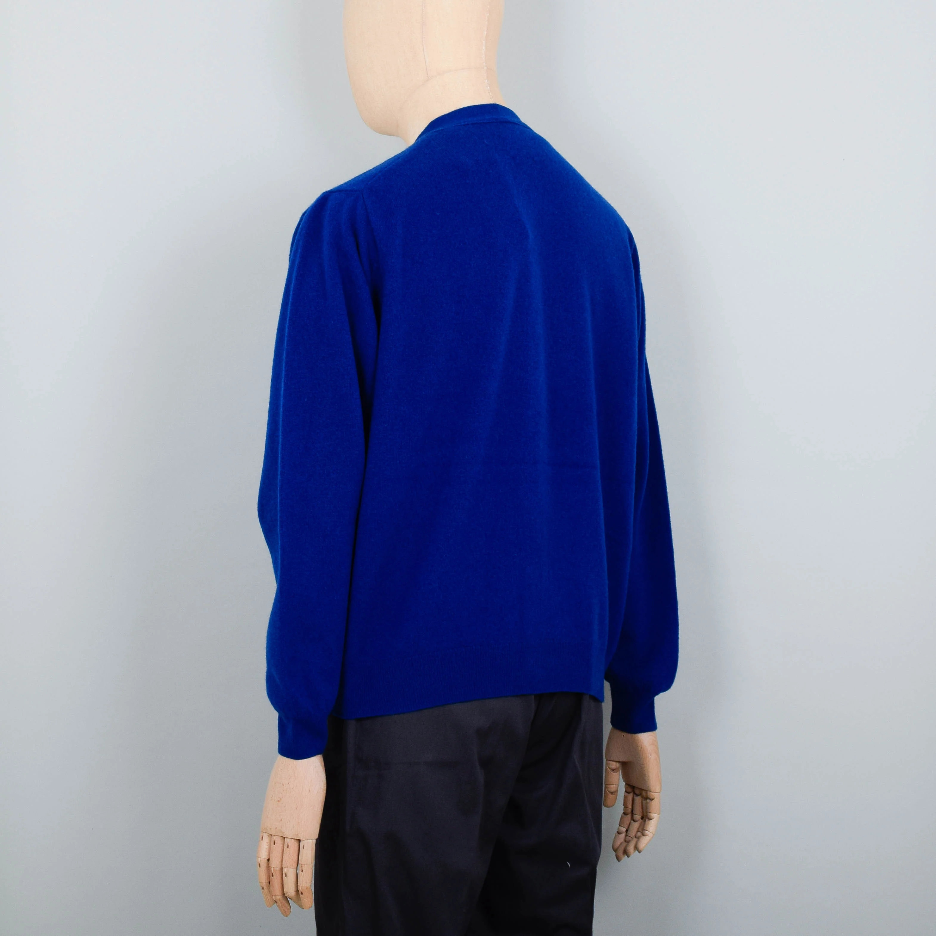 Danton V Neck Cardigan - Royal Blue - Image 3