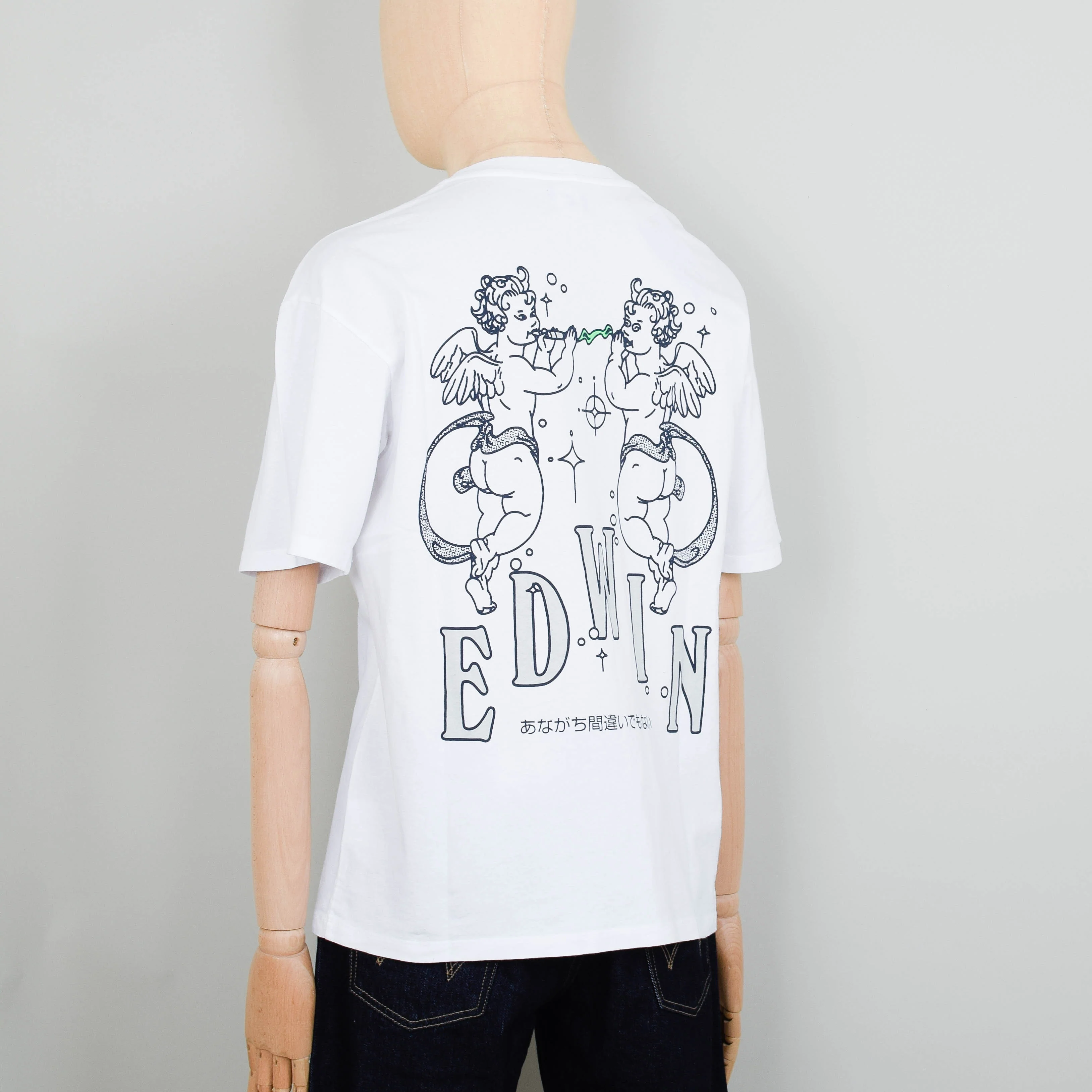 Edwin Angels T-Shirt - White Garment Wash - Image 2