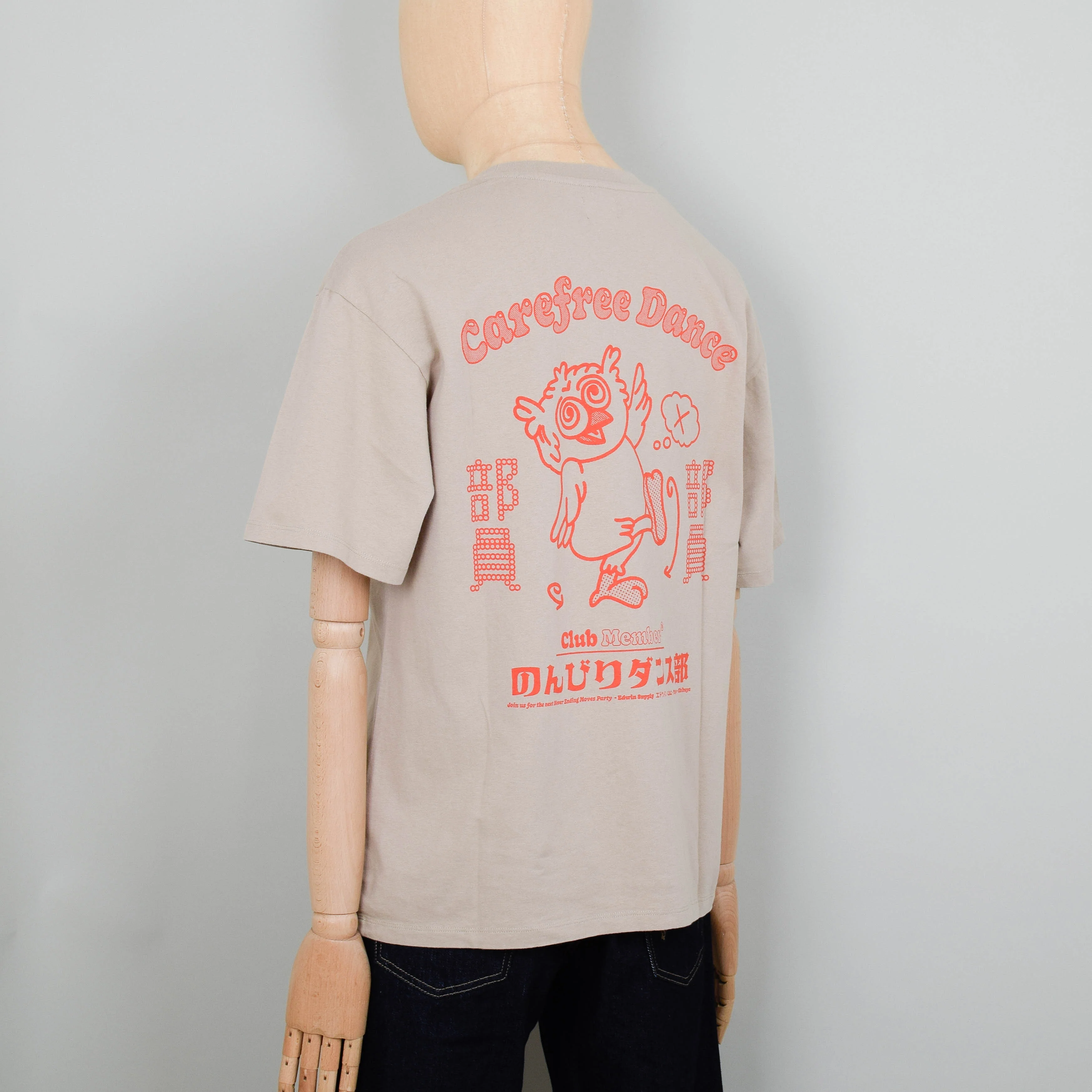 Edwin Carefree Dance Club T-Shirt - White Pepper - Image 2