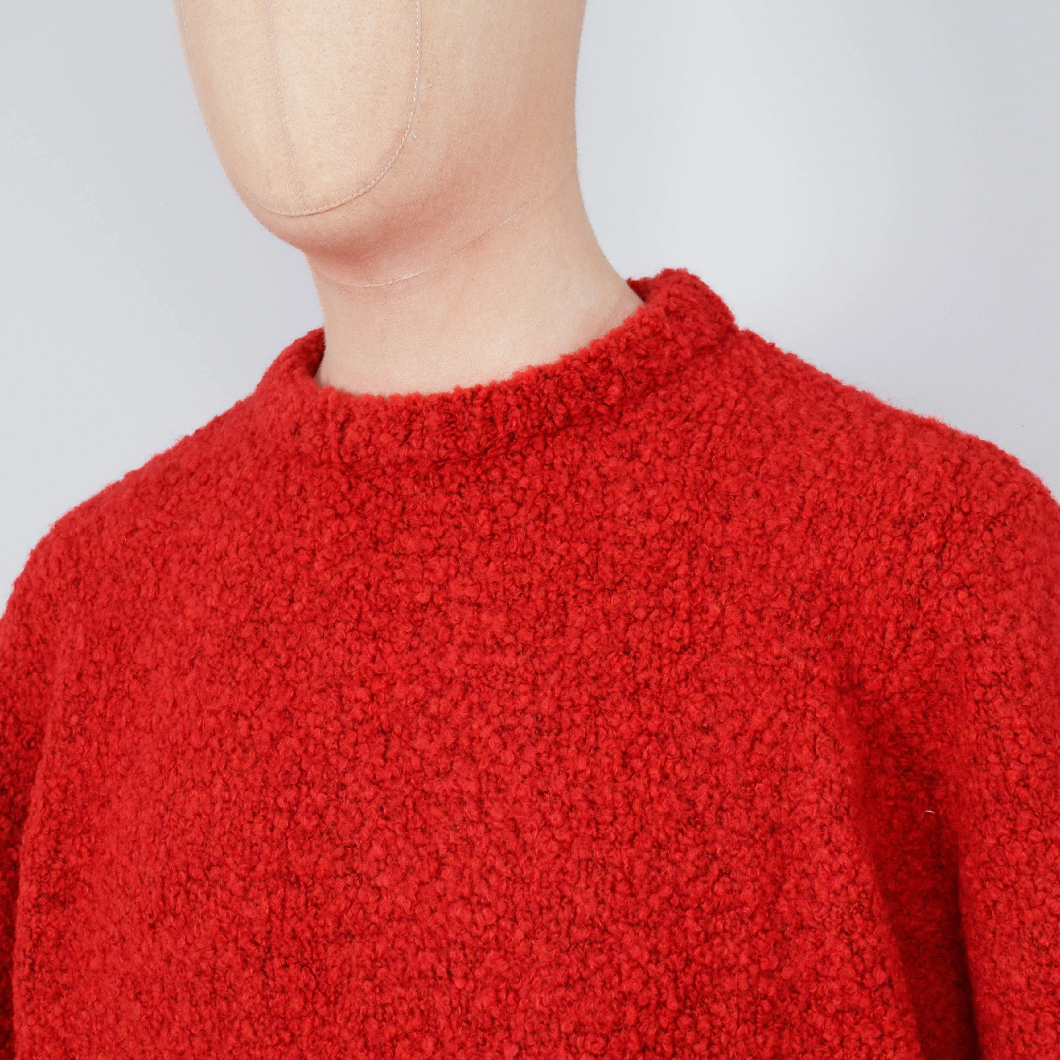 Edwin Dun Textured Sweater - Fiery Red - Image 2
