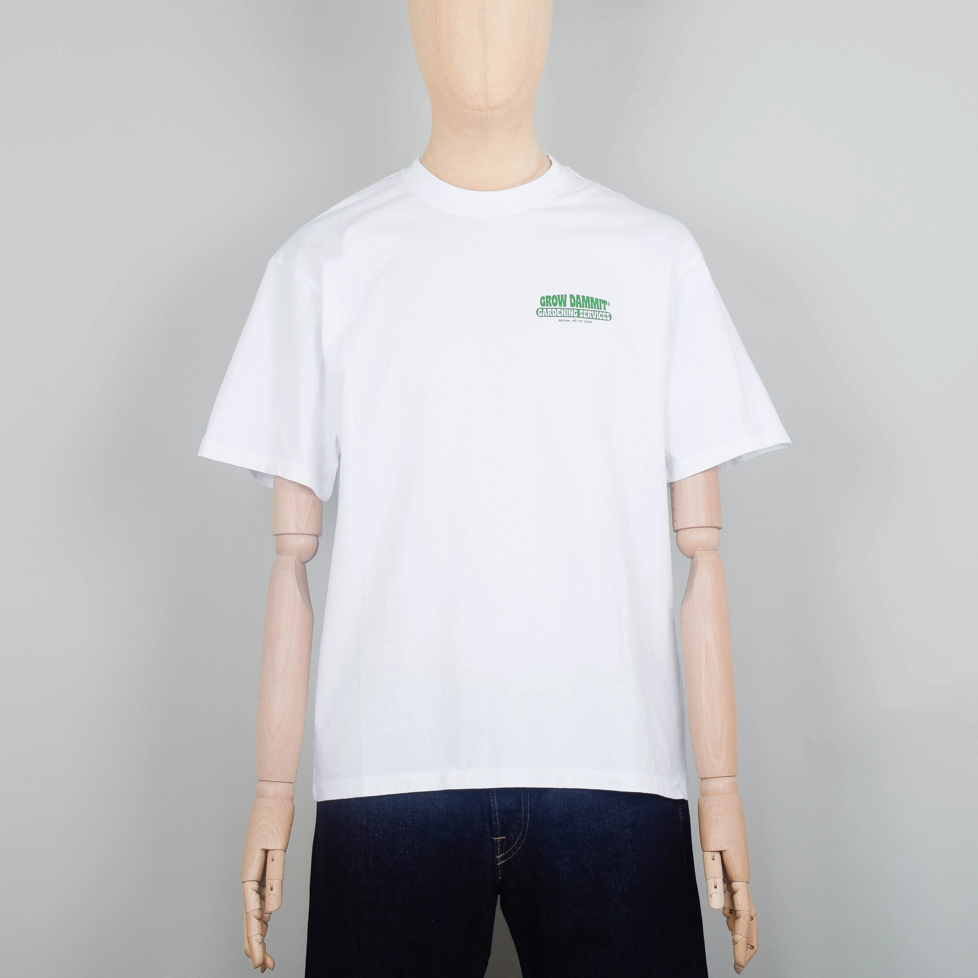 Edwin Gardening Services T-Shirt - White