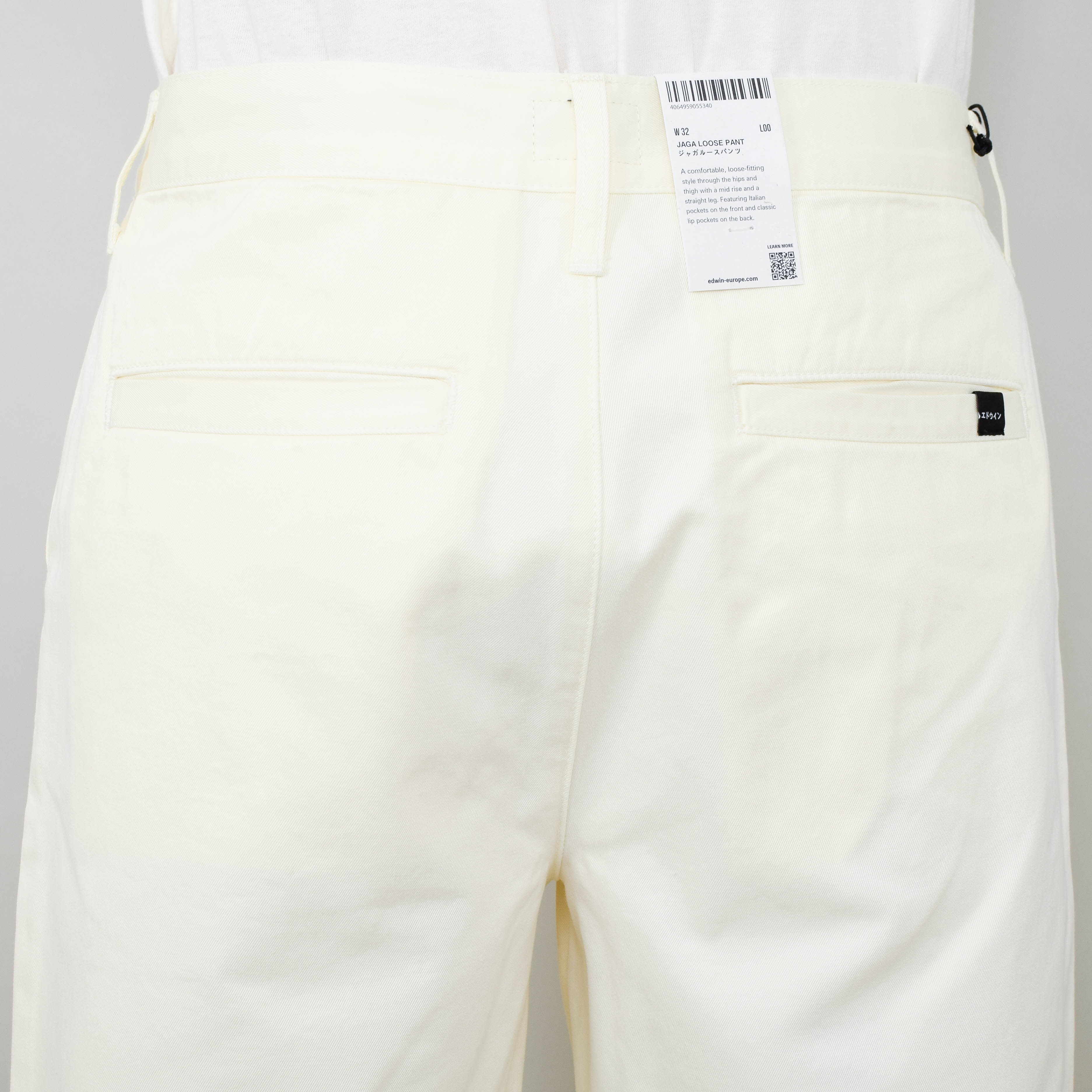 Edwin Jaga Loose Pant - Whisper White - Image 3