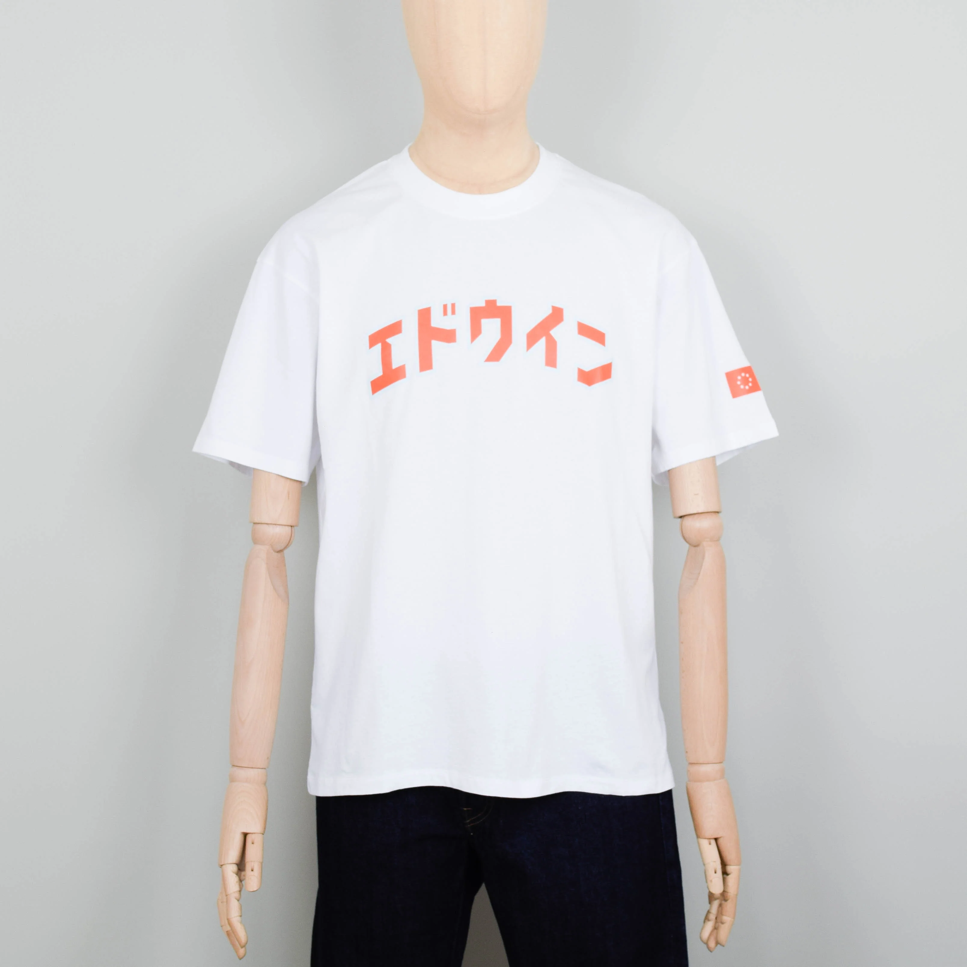 Edwin Katakana Retro T-Shirt - White