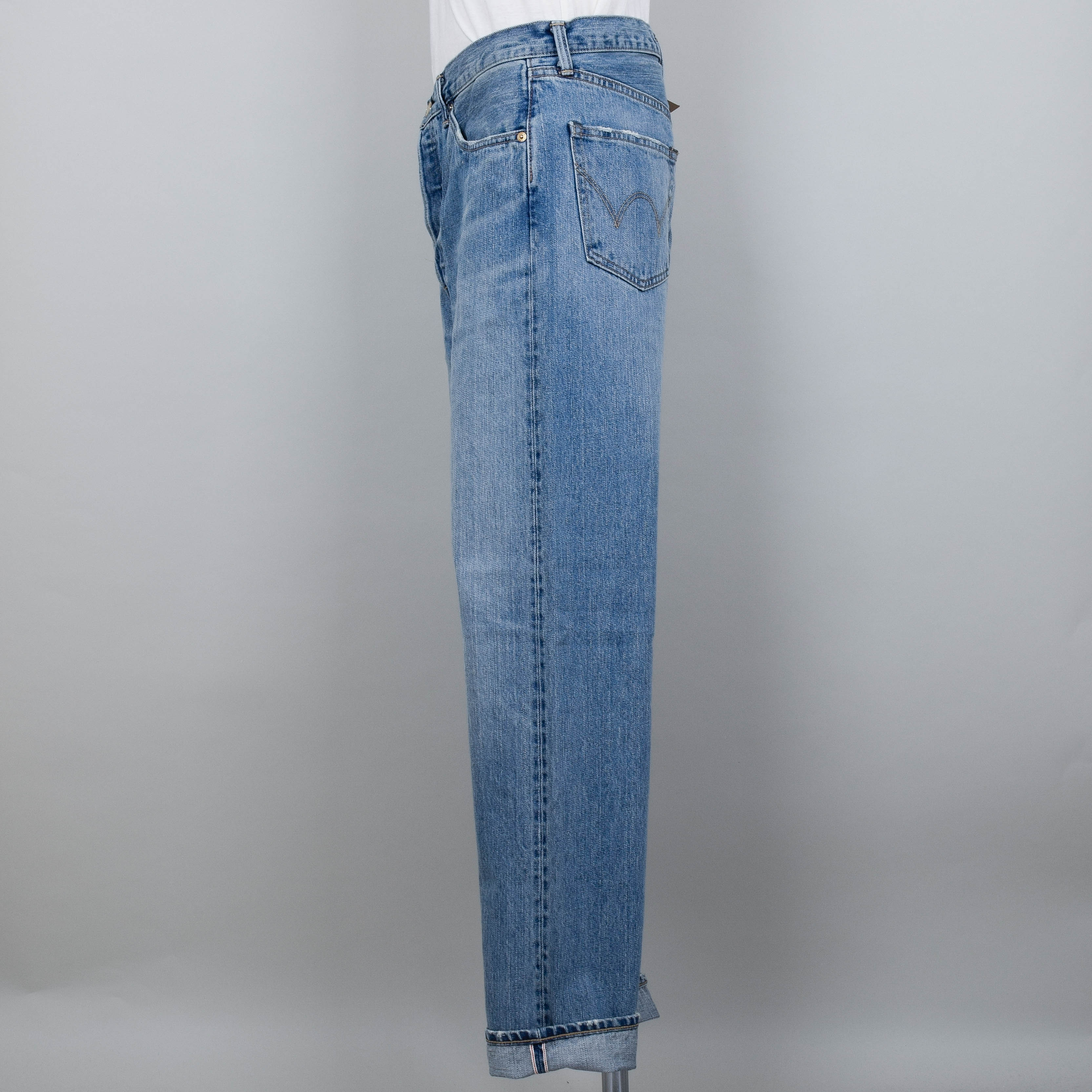 Edwin Loose Tapered Kurabo - Recycled Denim, Light Used, Red Selvage 14oz - Image 2
