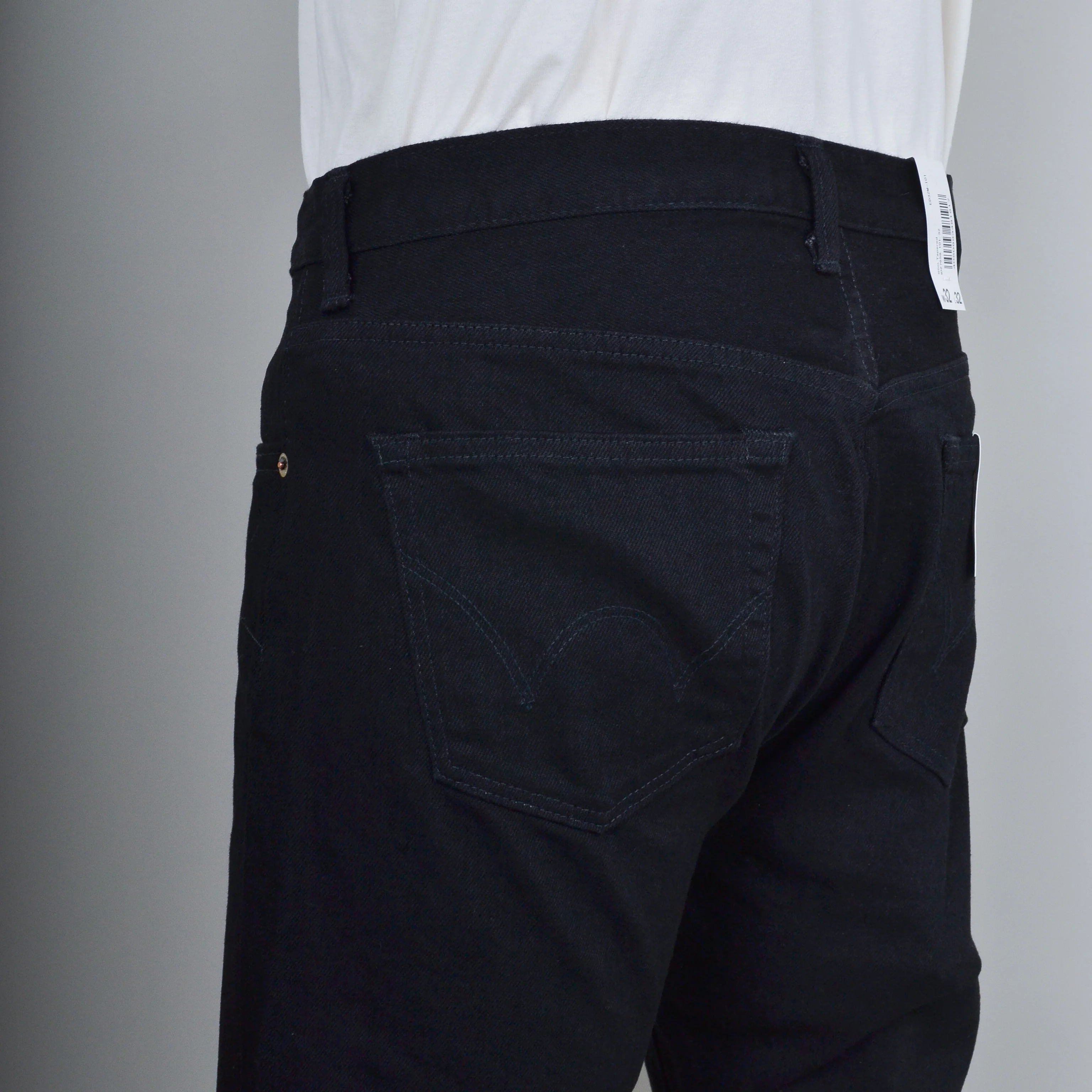 Edwin Made in Japan Kaihara Slim Tapered - Black x Black - Image 3