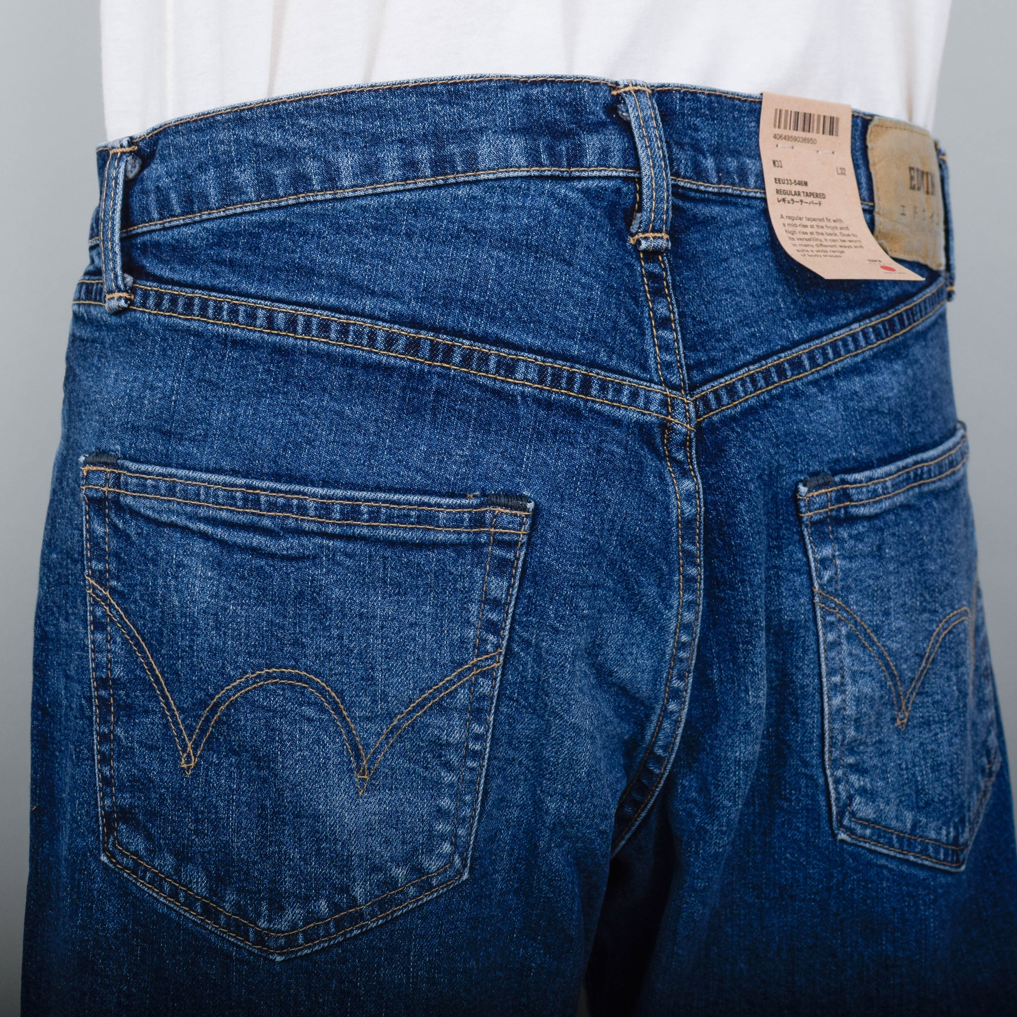 Edwin Regular Tapered - Blue Mid Dark Used 2 - Image 3