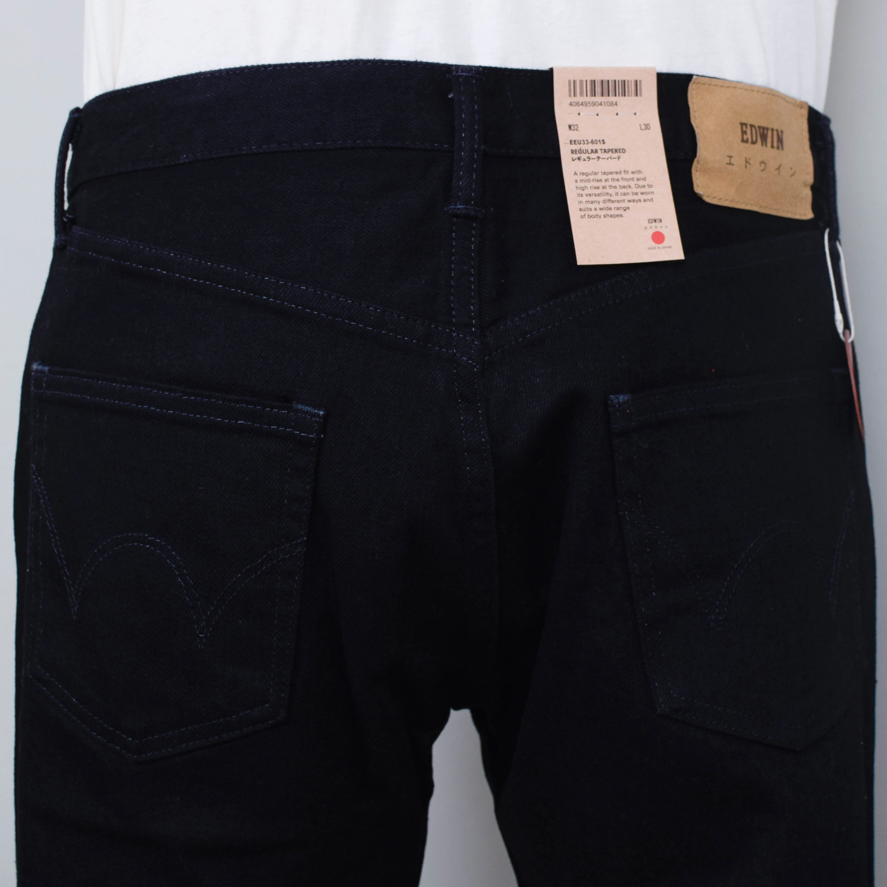 Edwin Regular Tapered - Black Rinsed (Selvage) - Image 3