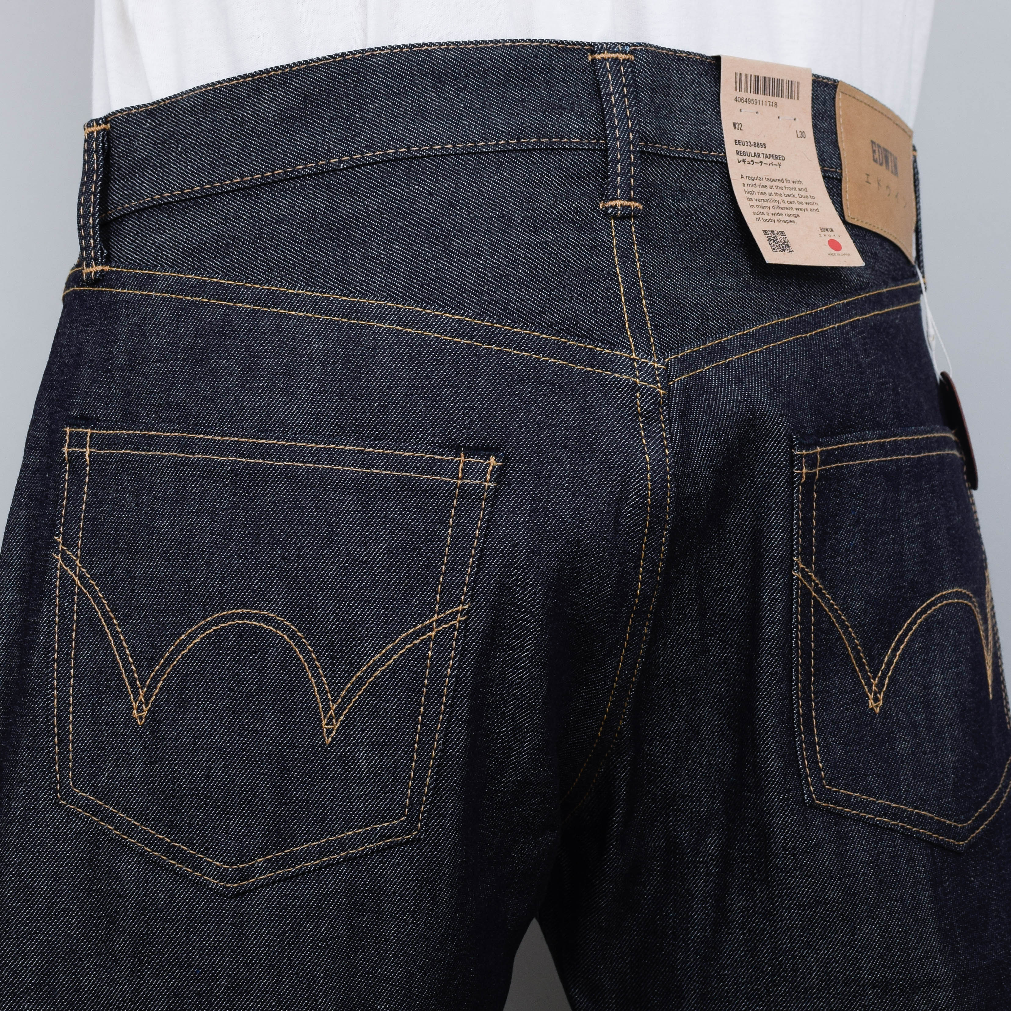 Edwin Regular Tapered - Blue Unwashed (Selvage) - Image 3