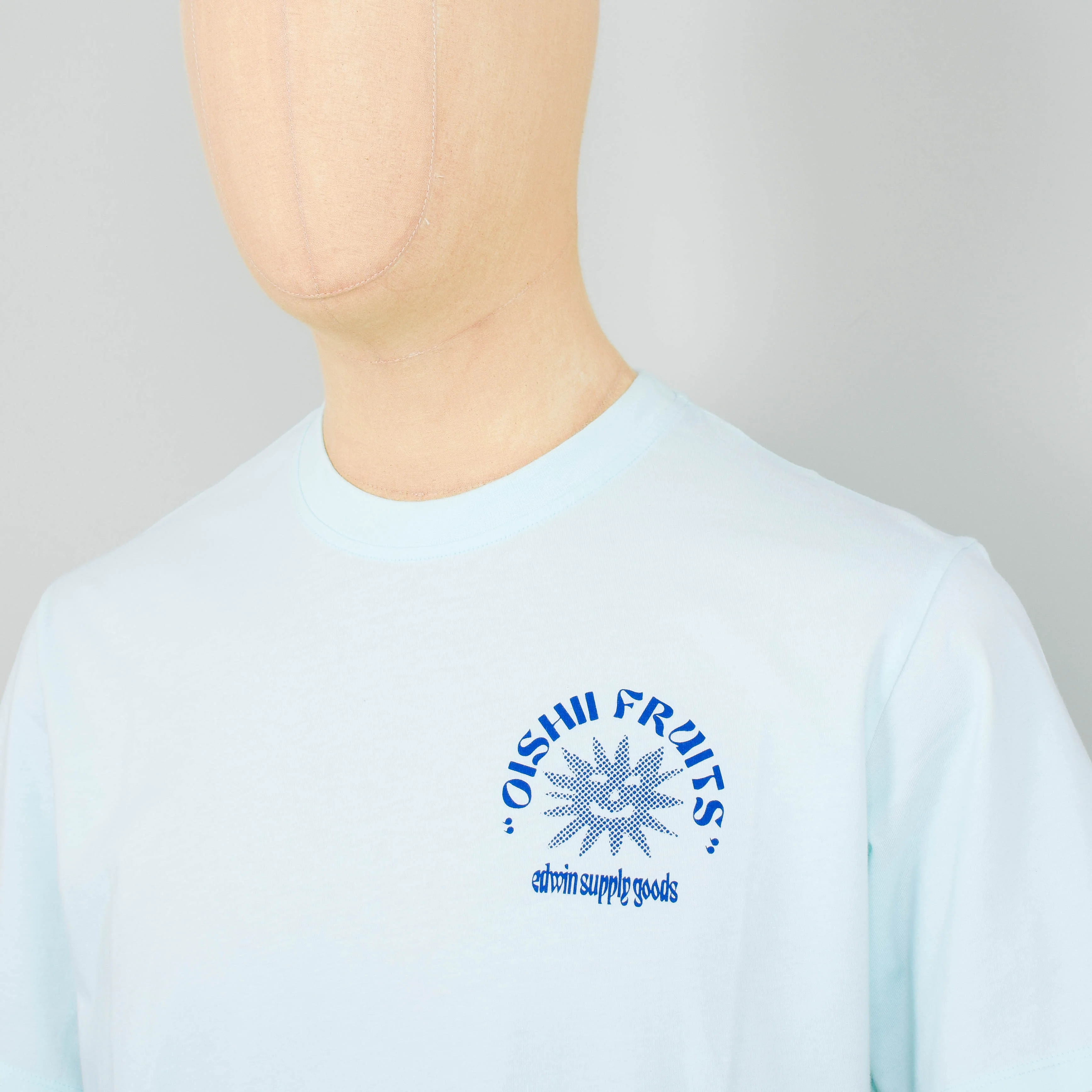 Edwin Ringo Oishii T-Shirt - Bleached Aqua - Image 3