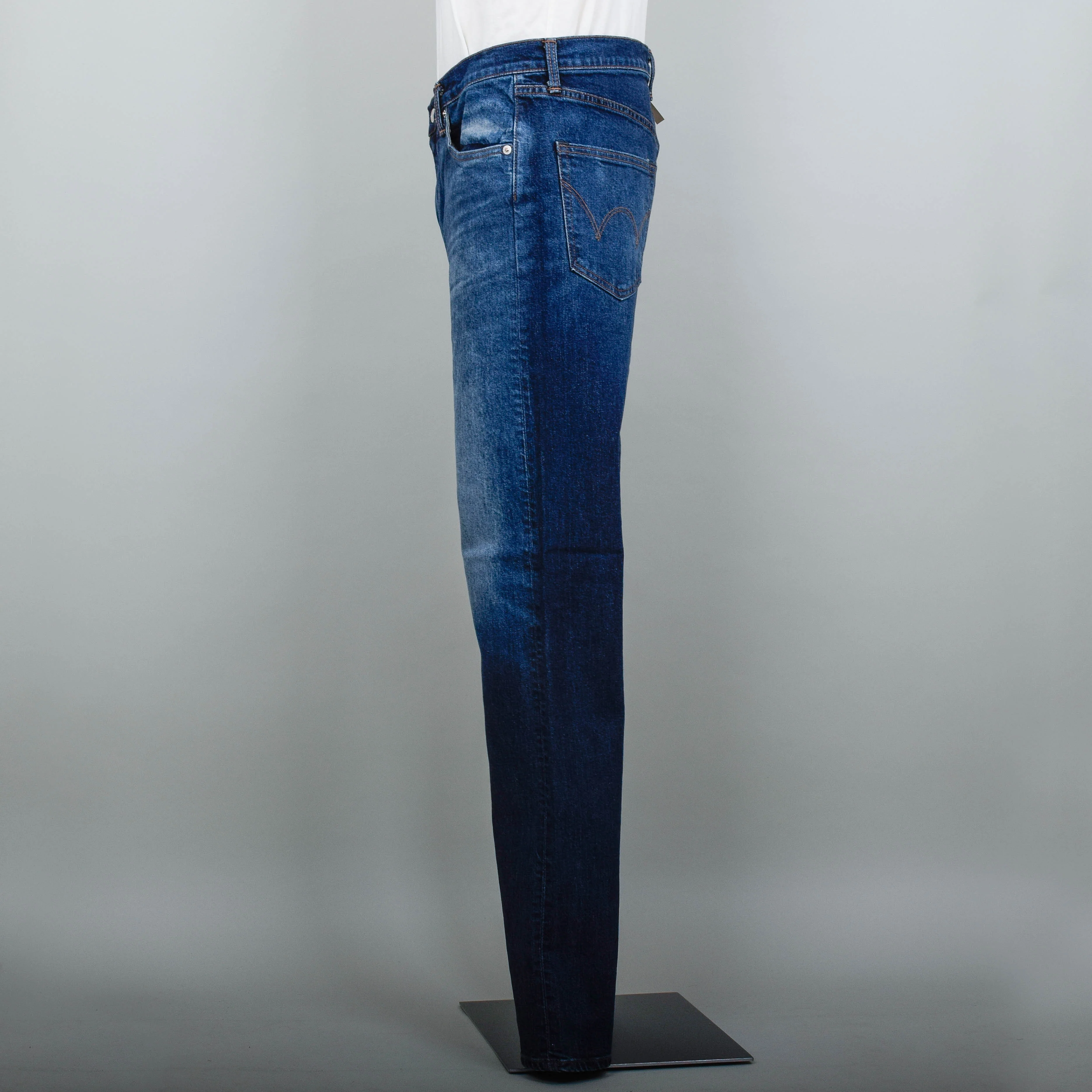 Edwin Slim Tapered - Blue Mid Dark Used 1 - Image 2