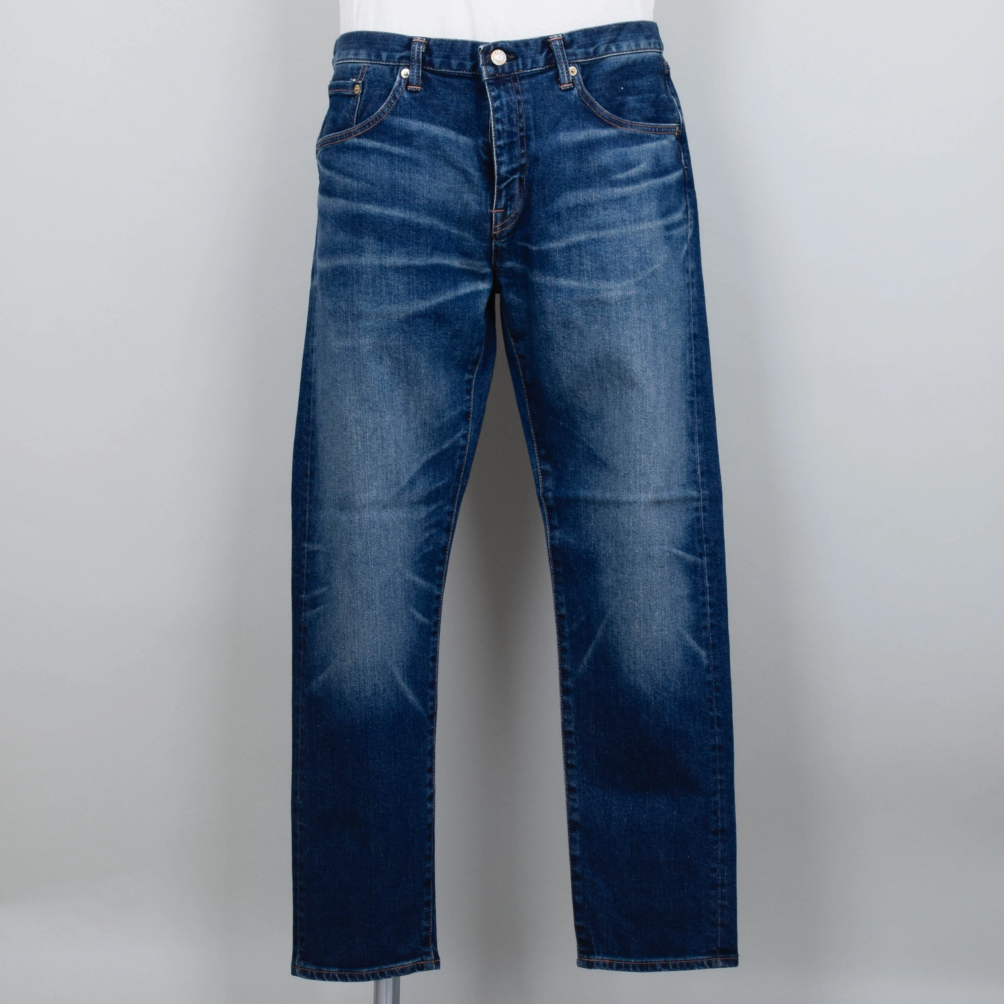 Edwin Slim Tapered Kaihara - Mid Dark Used, Green x White Selvage