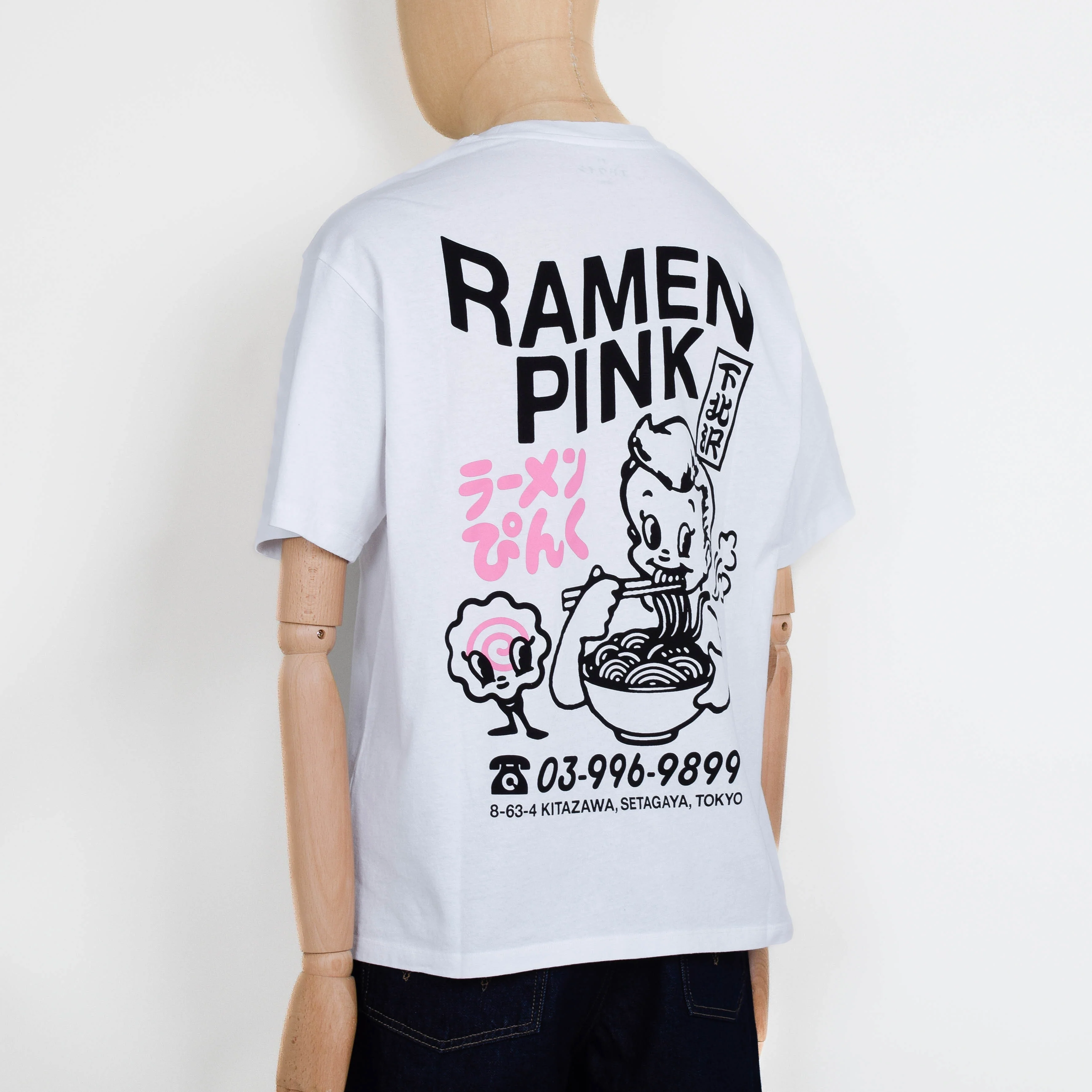 Edwin Ramen Pink T-Shirt - White - Image 2