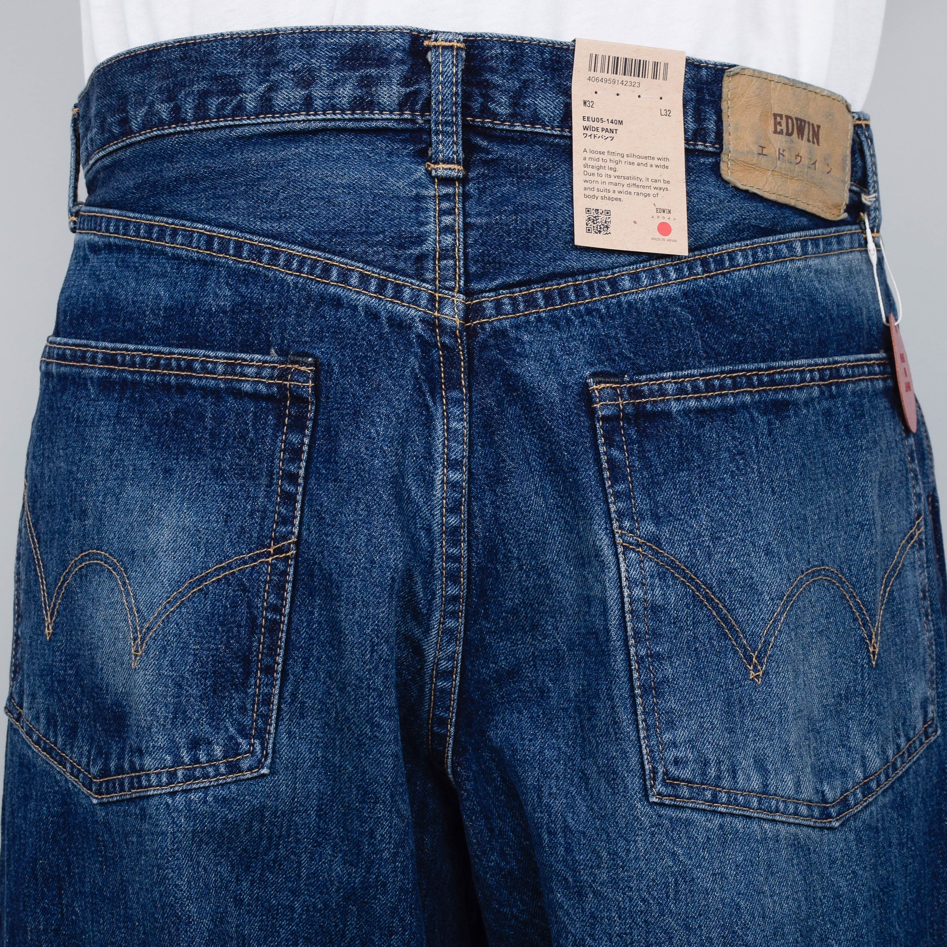 Edwin Wide Pant - Blue Dark Used (Selvage) - Image 3