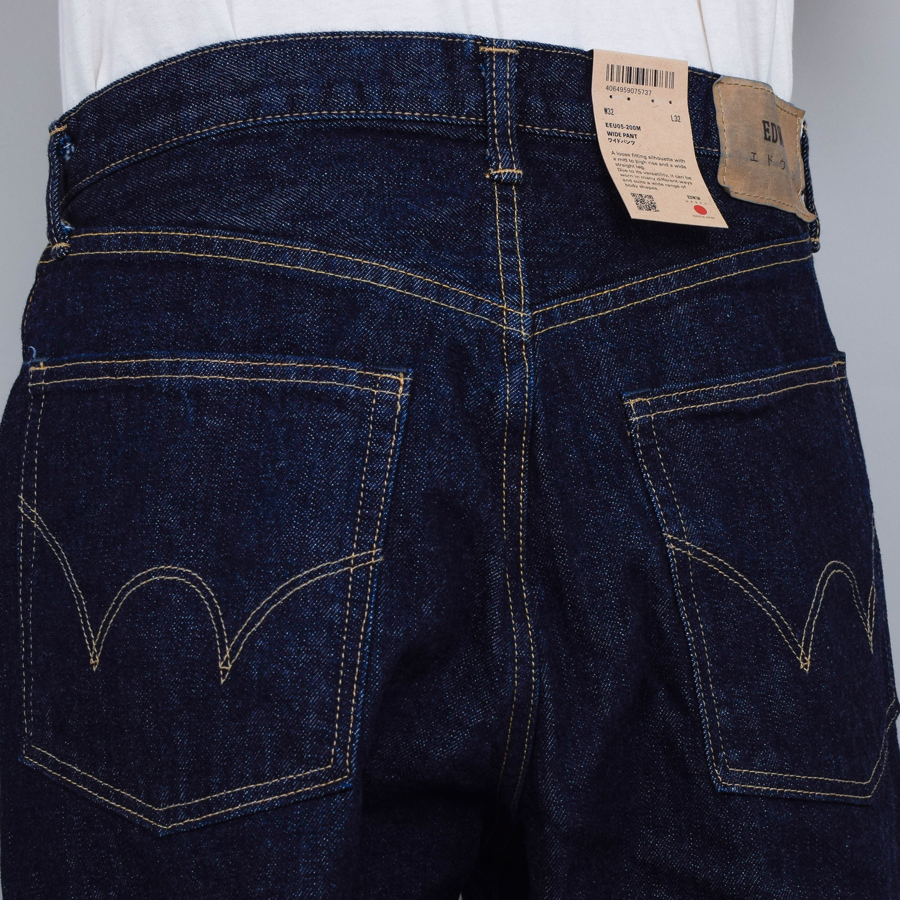 Edwin Wide Pant - Blue Rinsed Red Selvedge (0102) - Image 3