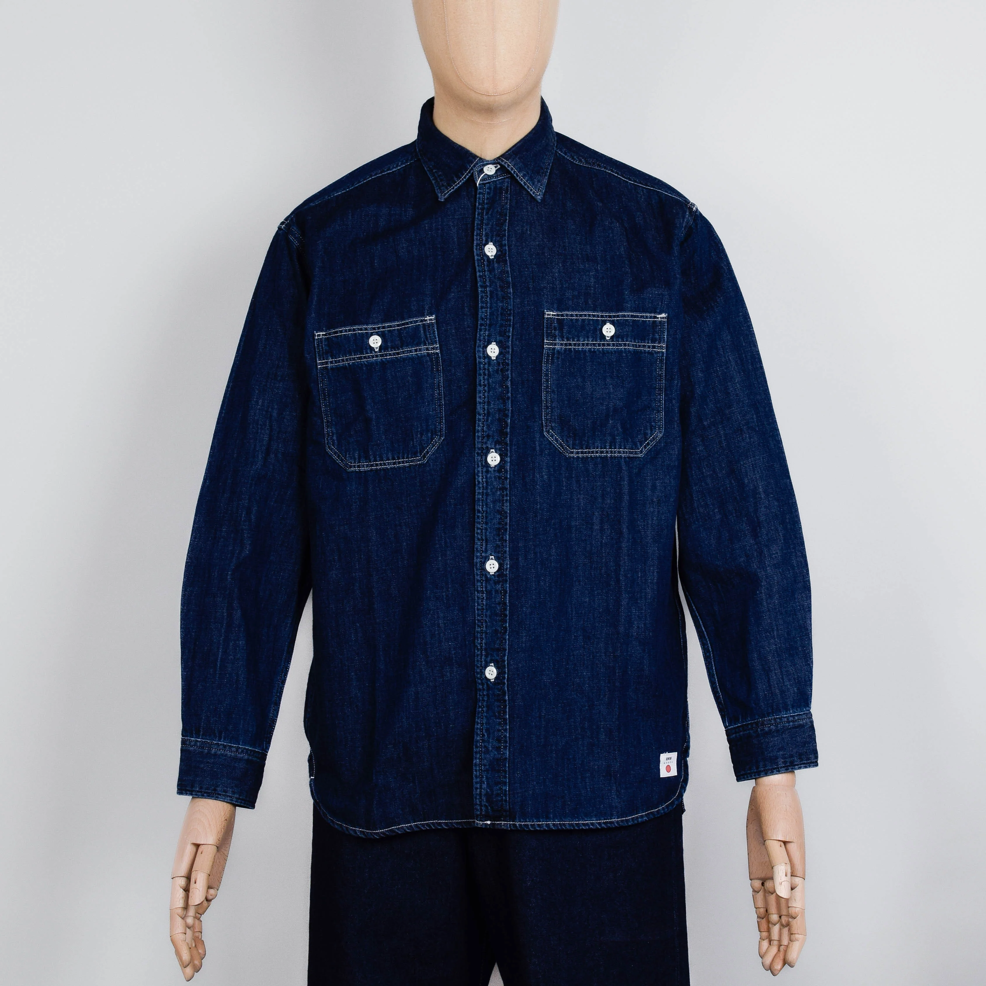 Edwin Work Shirt - Blue Dark Used