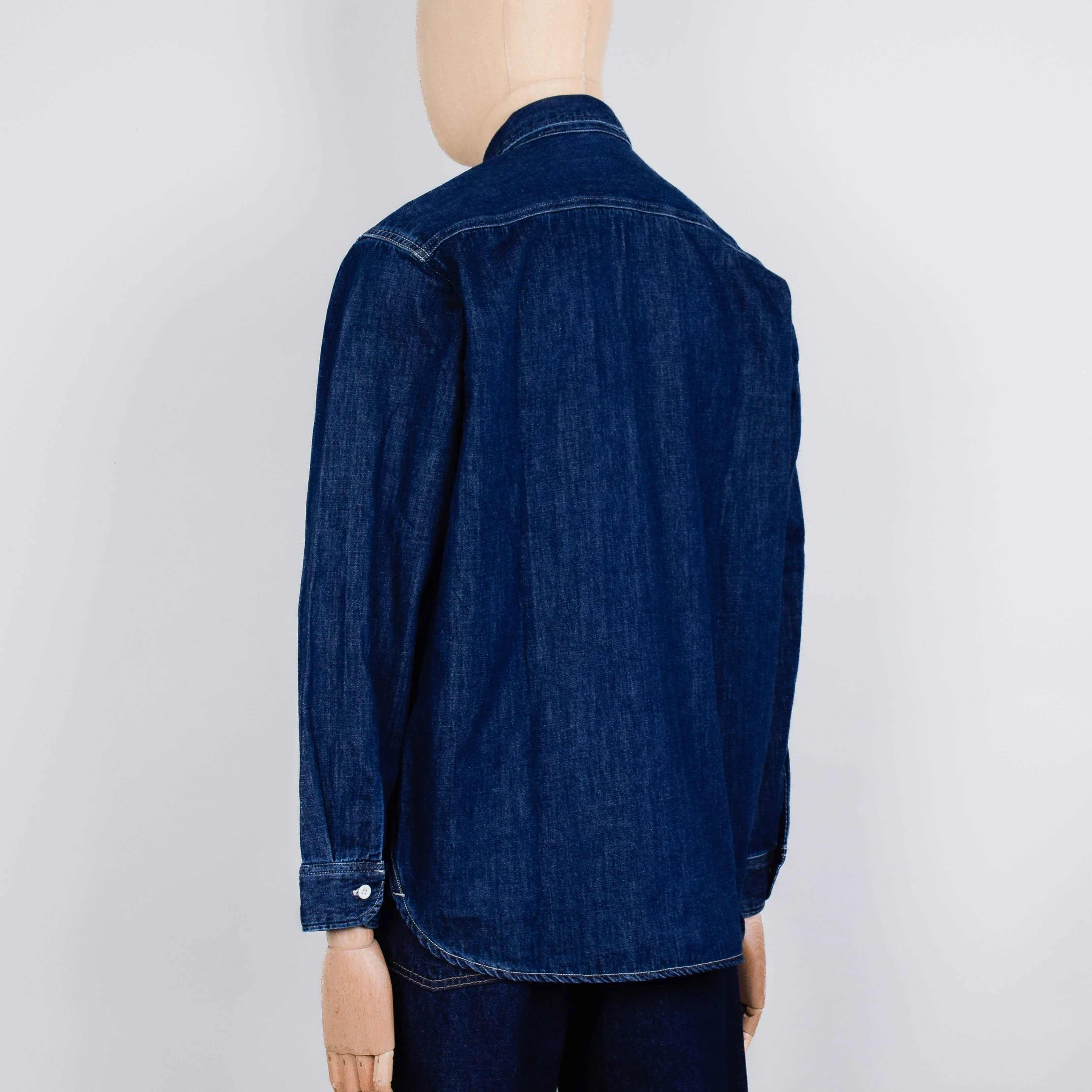 Edwin Work Shirt - Blue Dark Used - Image 3
