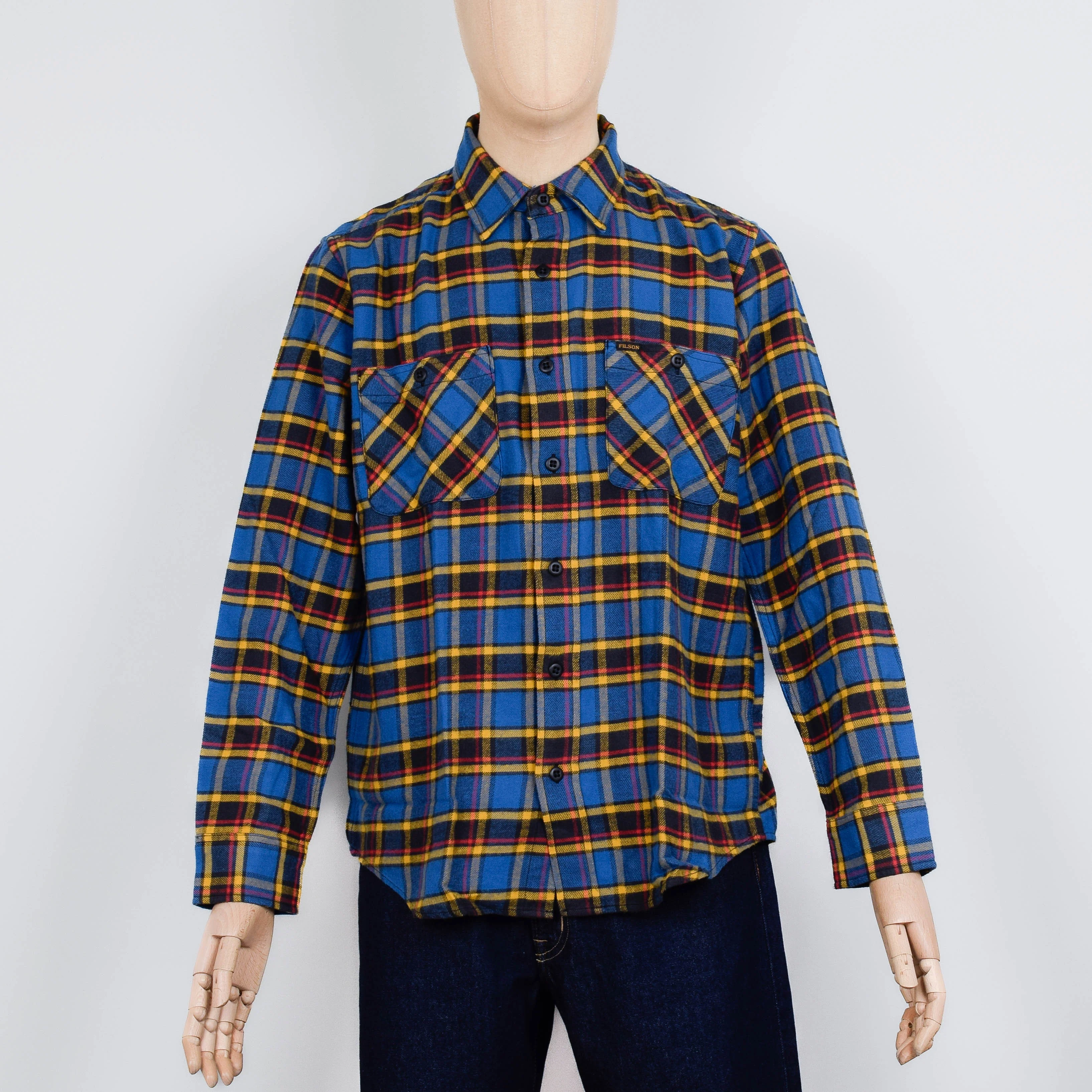 Filson The Rangeland Flannel Shirt - Blue / Yellow