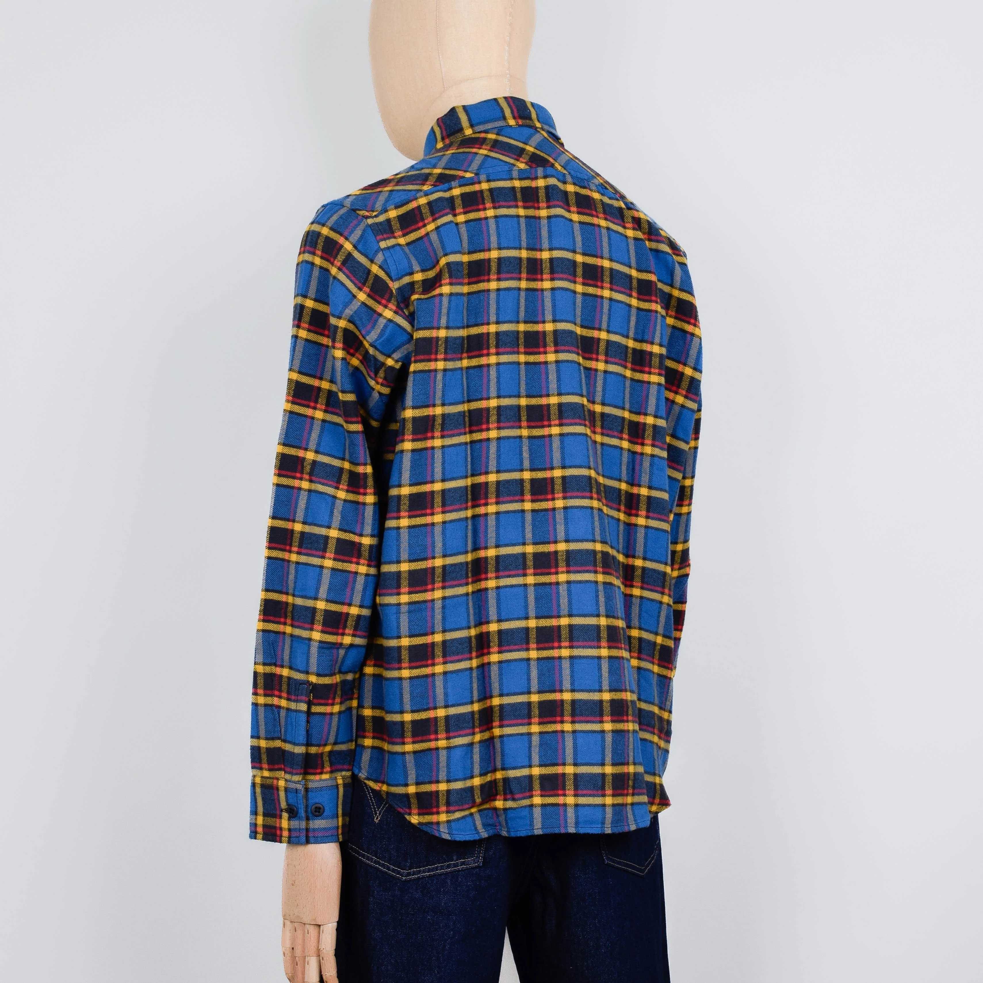 Filson The Rangeland Flannel Shirt - Blue / Yellow - Image 3