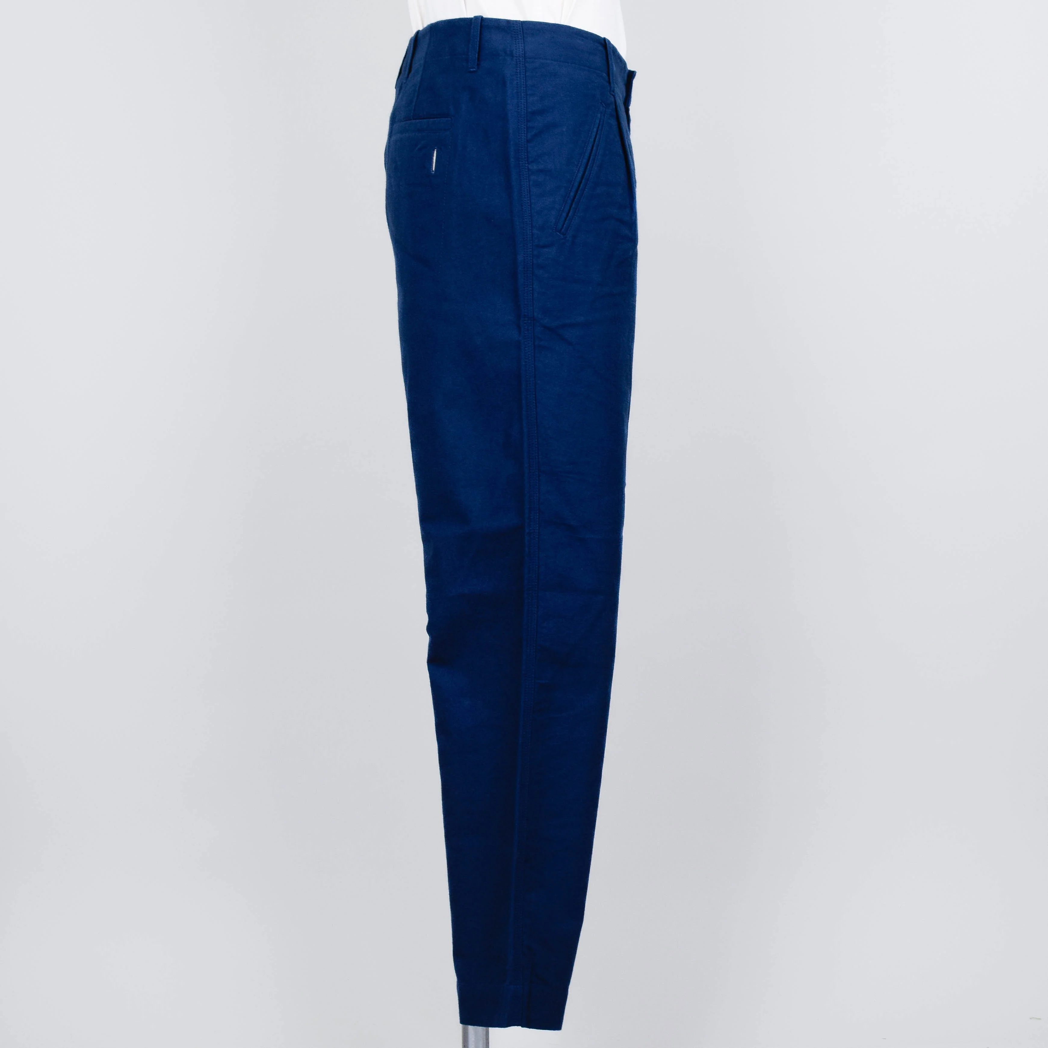Folk Assembly Pant - Ink Blue Moleskin - Image 2