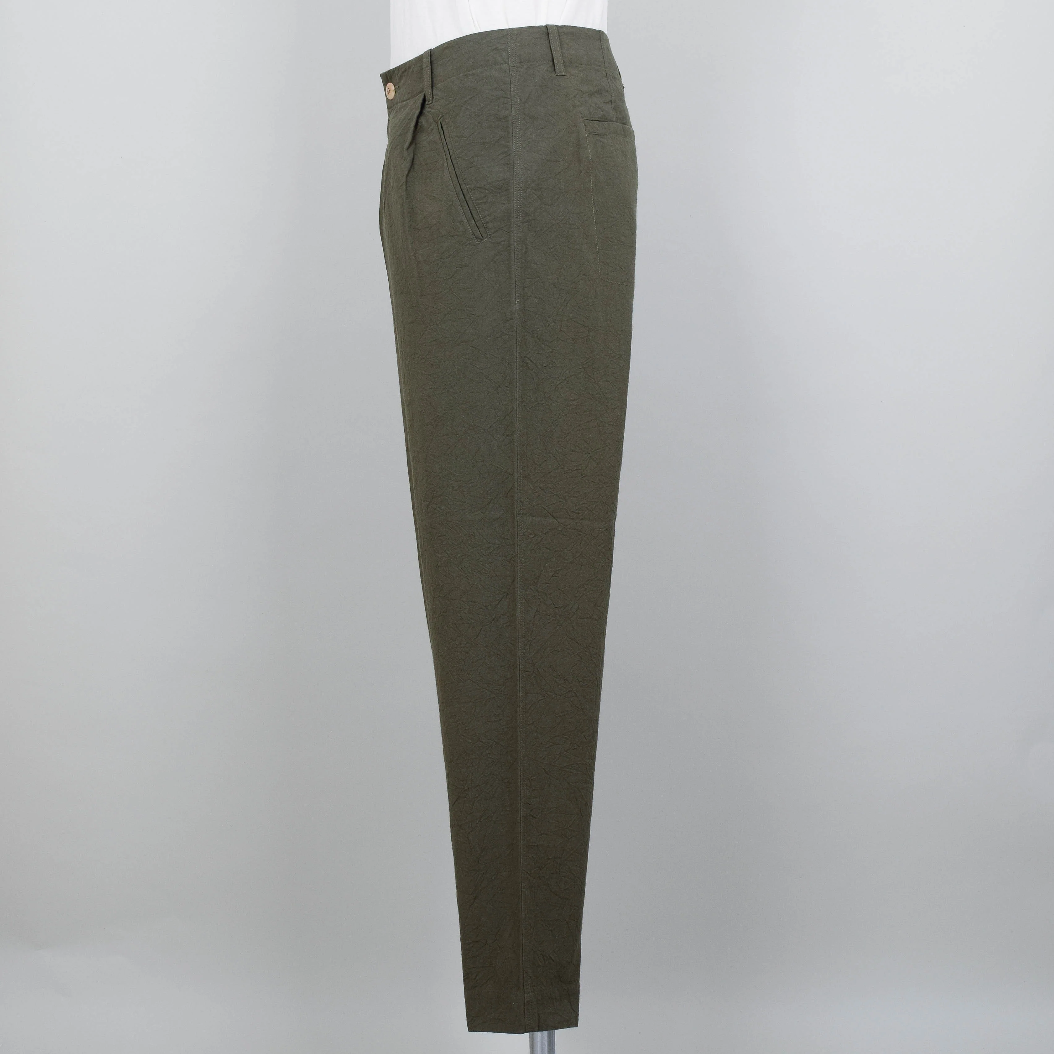 Folk Assembly Pant - Olive Crinkle - Image 2