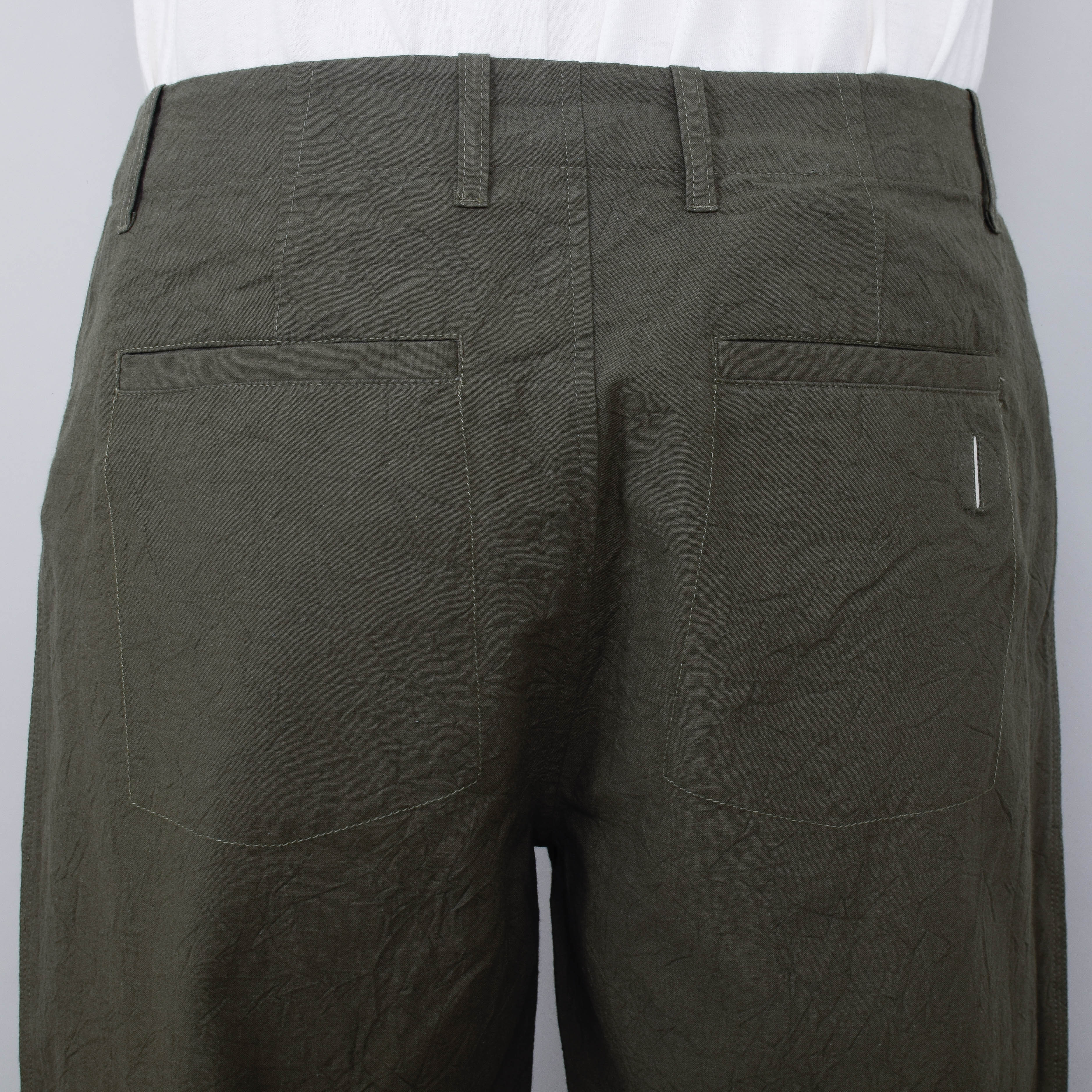 Folk Assembly Pant - Olive Crinkle - Image 3