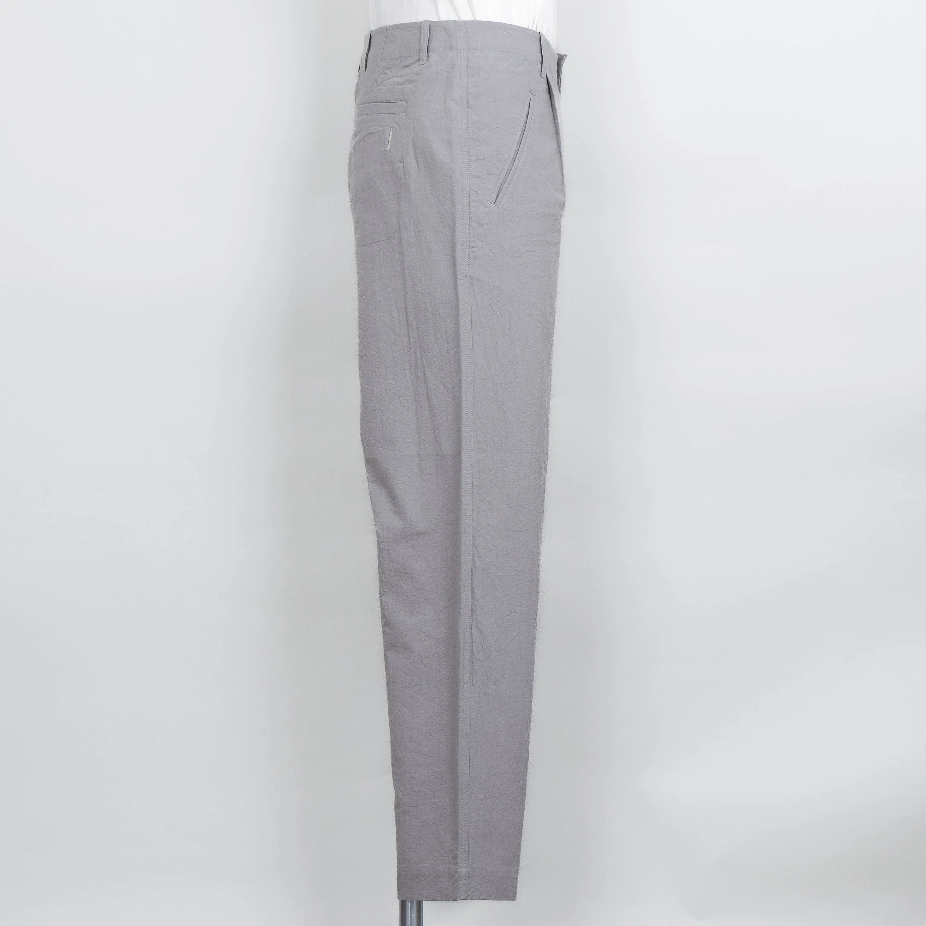 Folk Assembly Pant - Silver Grey Crinkle - Image 2