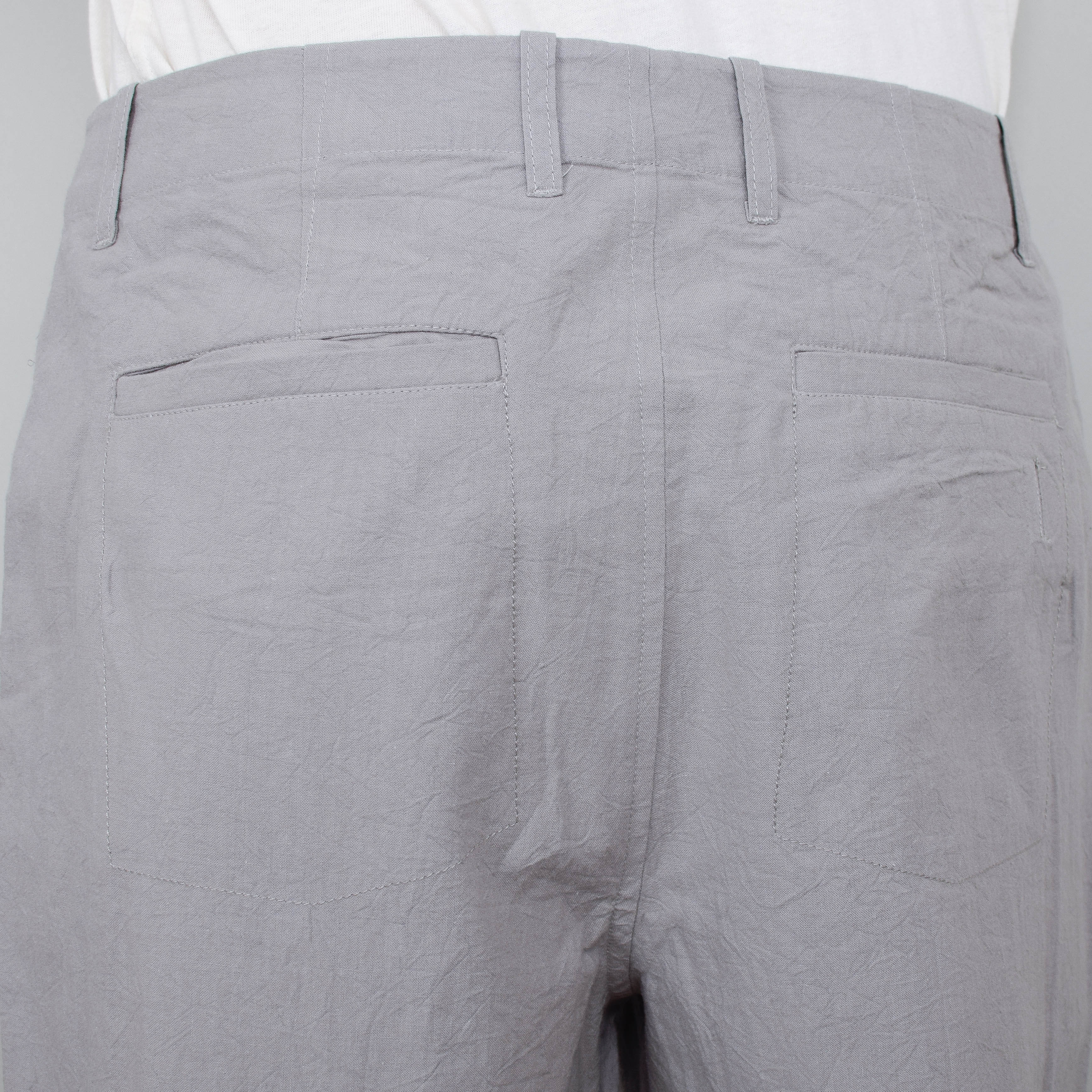 Folk Assembly Pant - Silver Grey Crinkle - Image 3