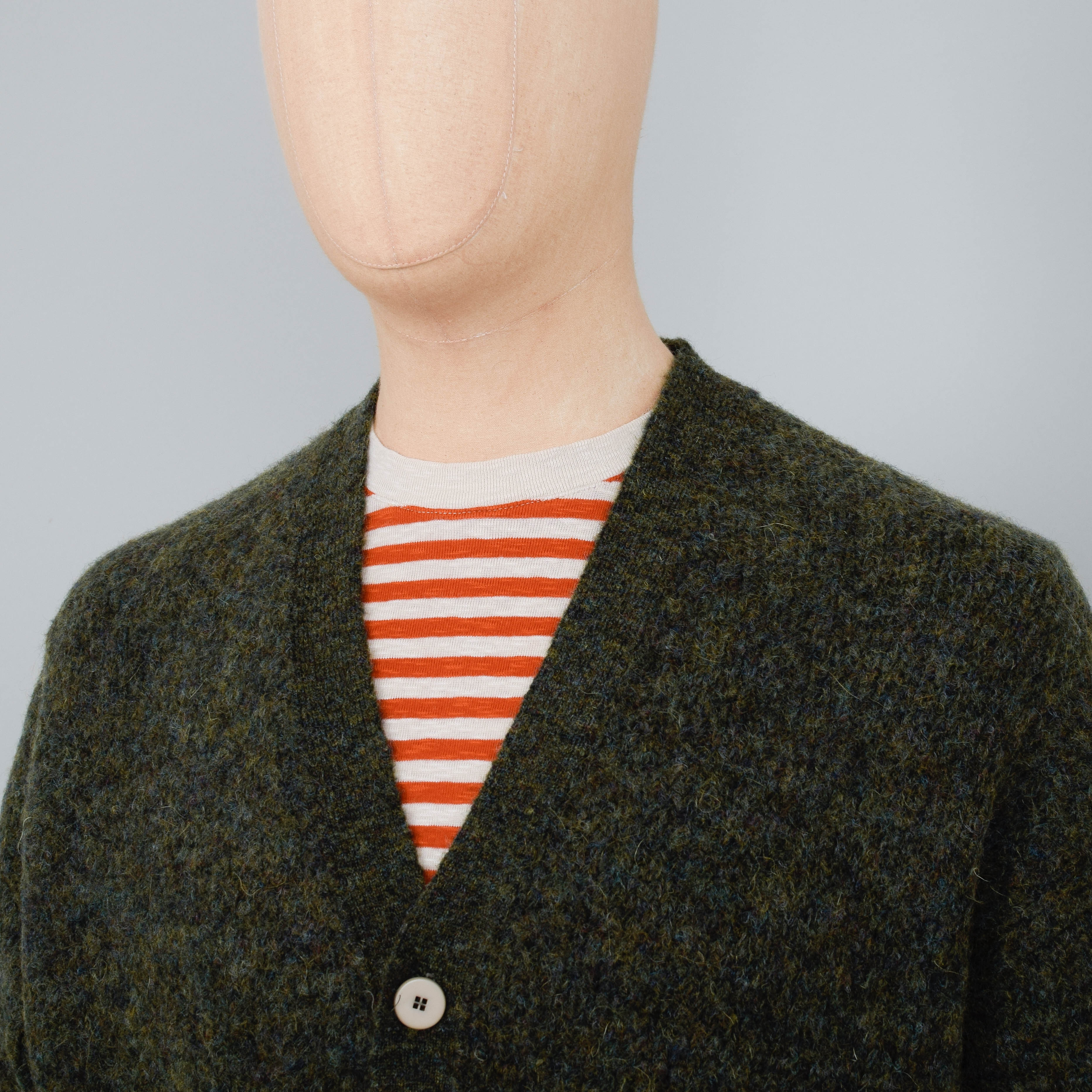 Folk Signal Cardigan - Olive - Image 2