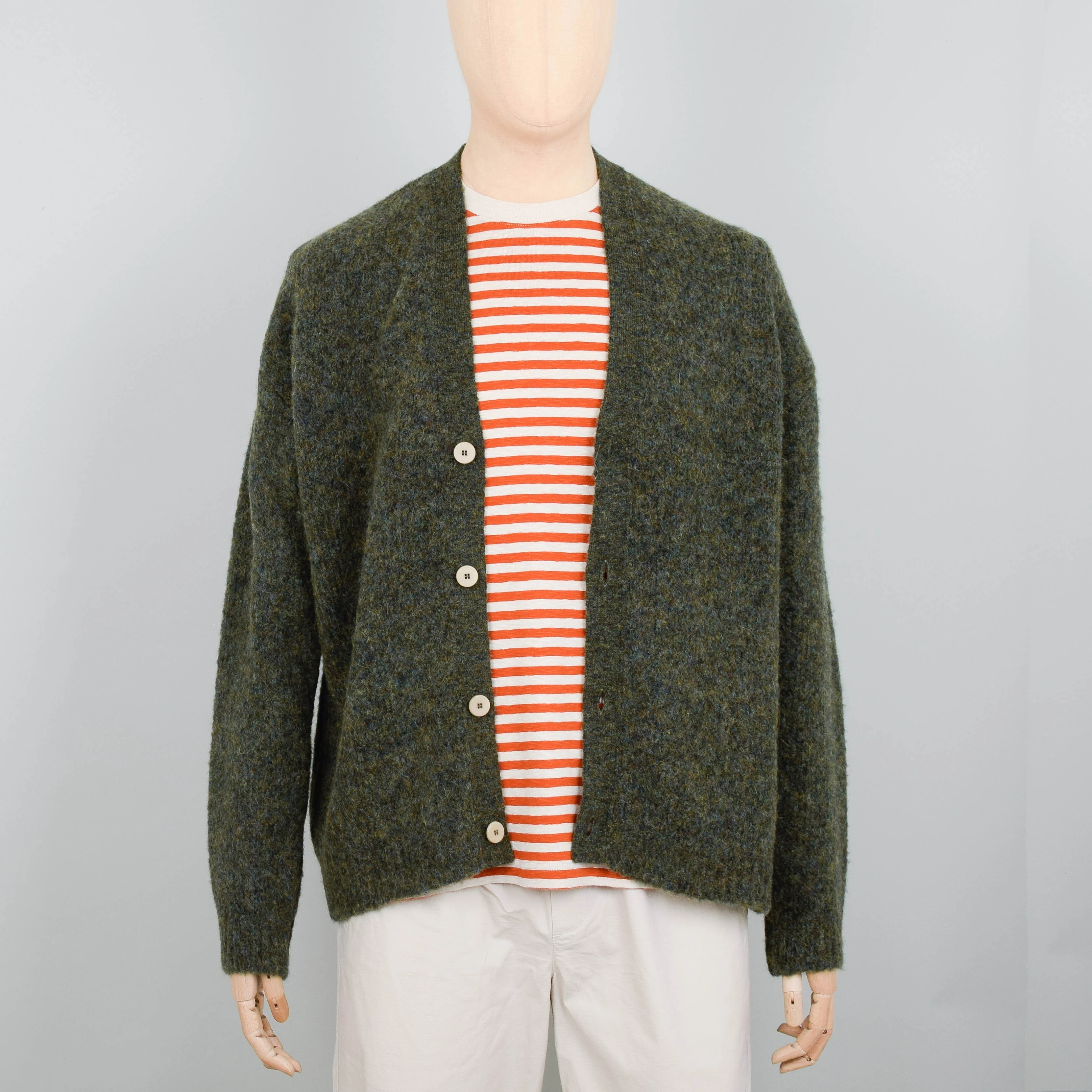 Folk Signal Cardigan - Olive - Image 3