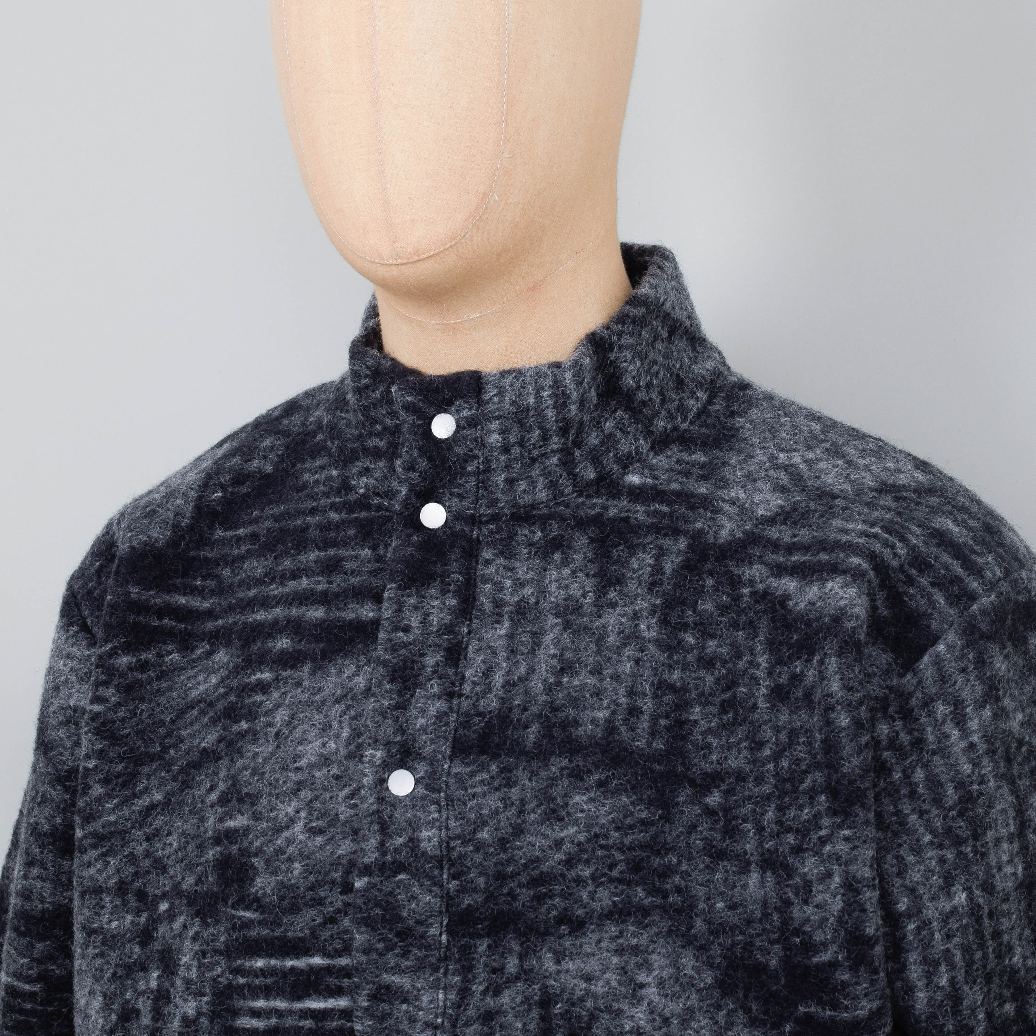 Folk Boxy Funnel Fleece - Slate - Image 2