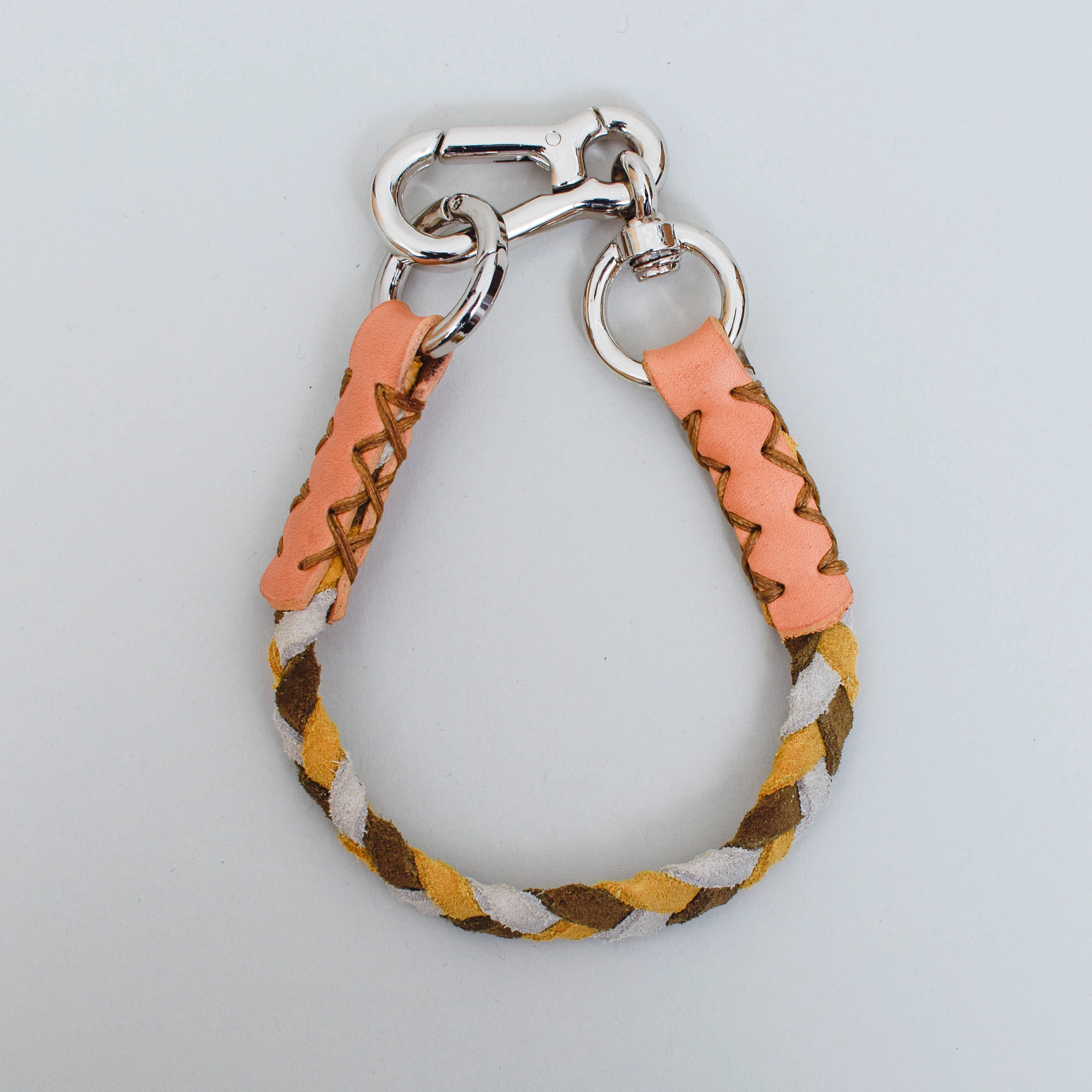 Folk Braided Lanyard - Tan Mix
