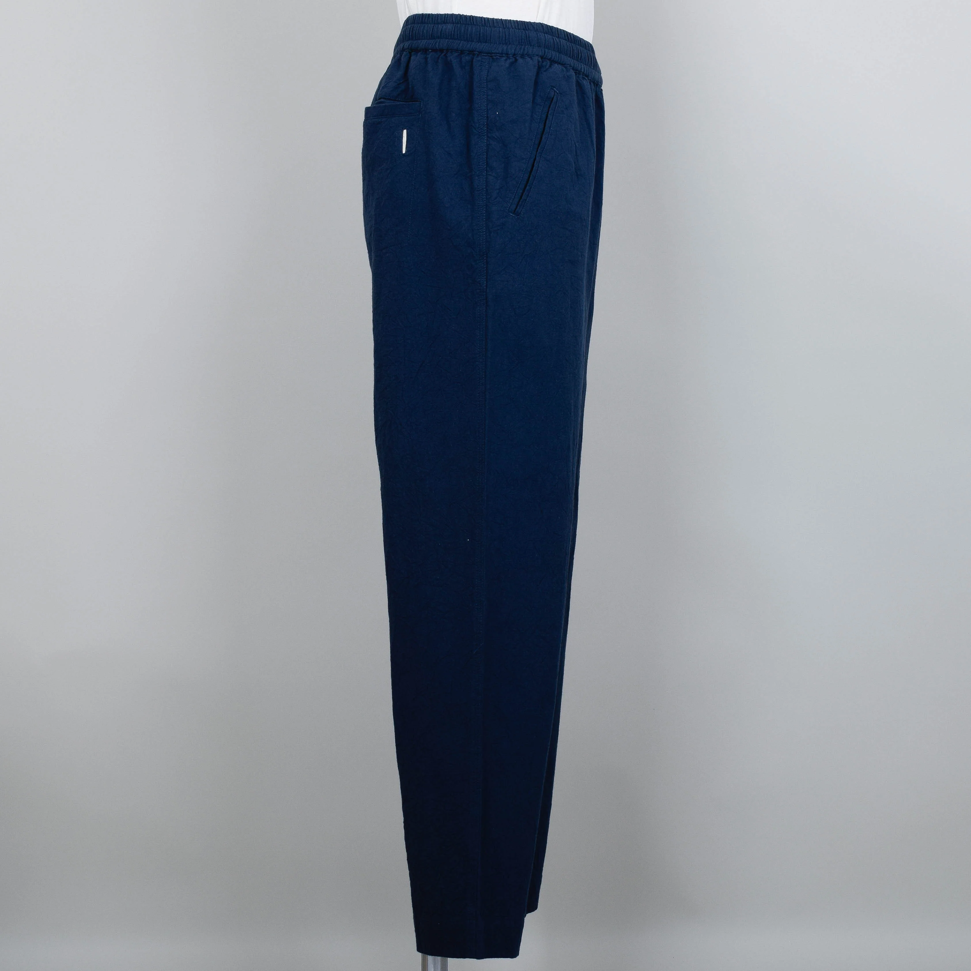 Folk Drawcord Assembly Pant - Ash Navy Crinkle - Image 2