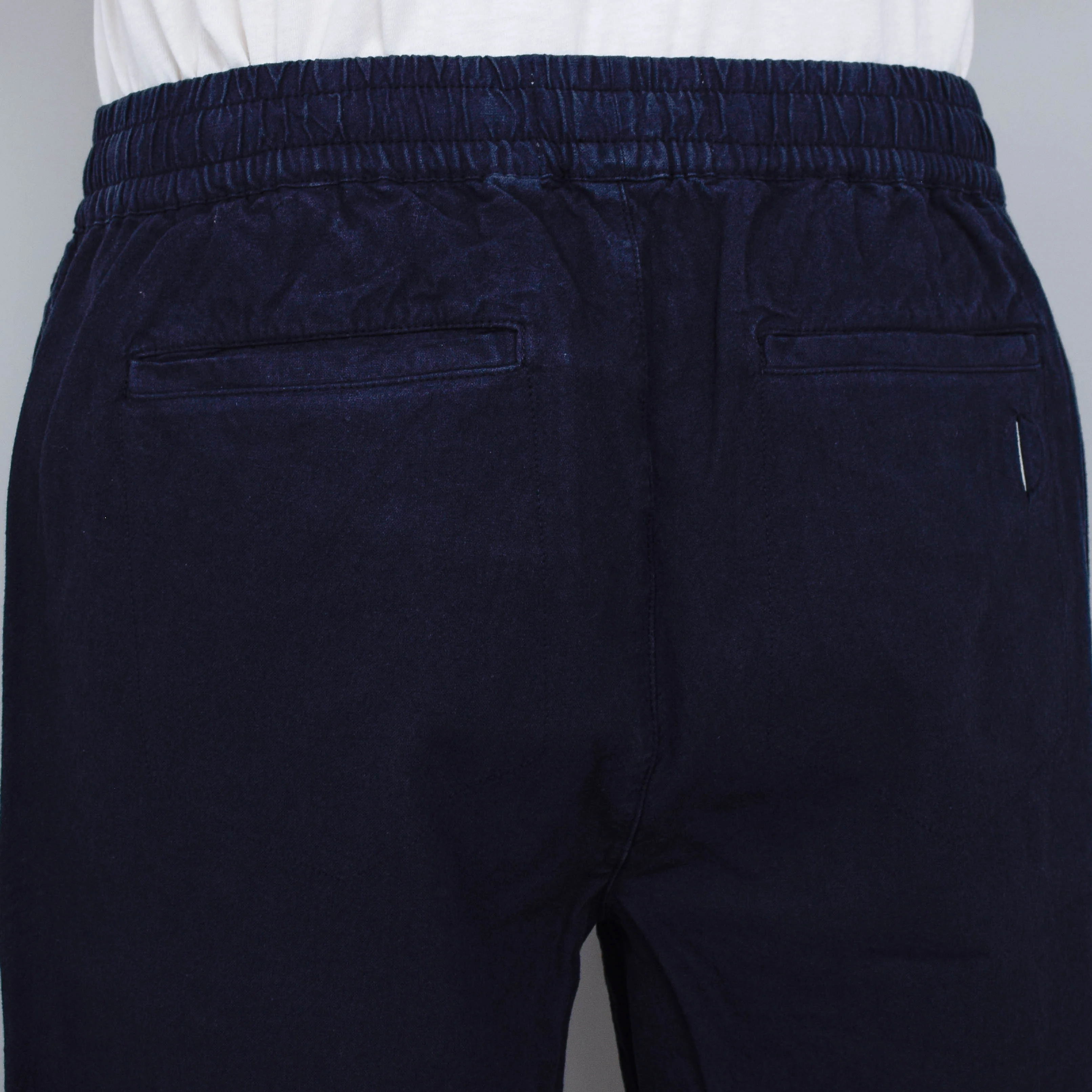 Folk Drawcord Assembly Pant - Black Cotton/Linen - Image 3