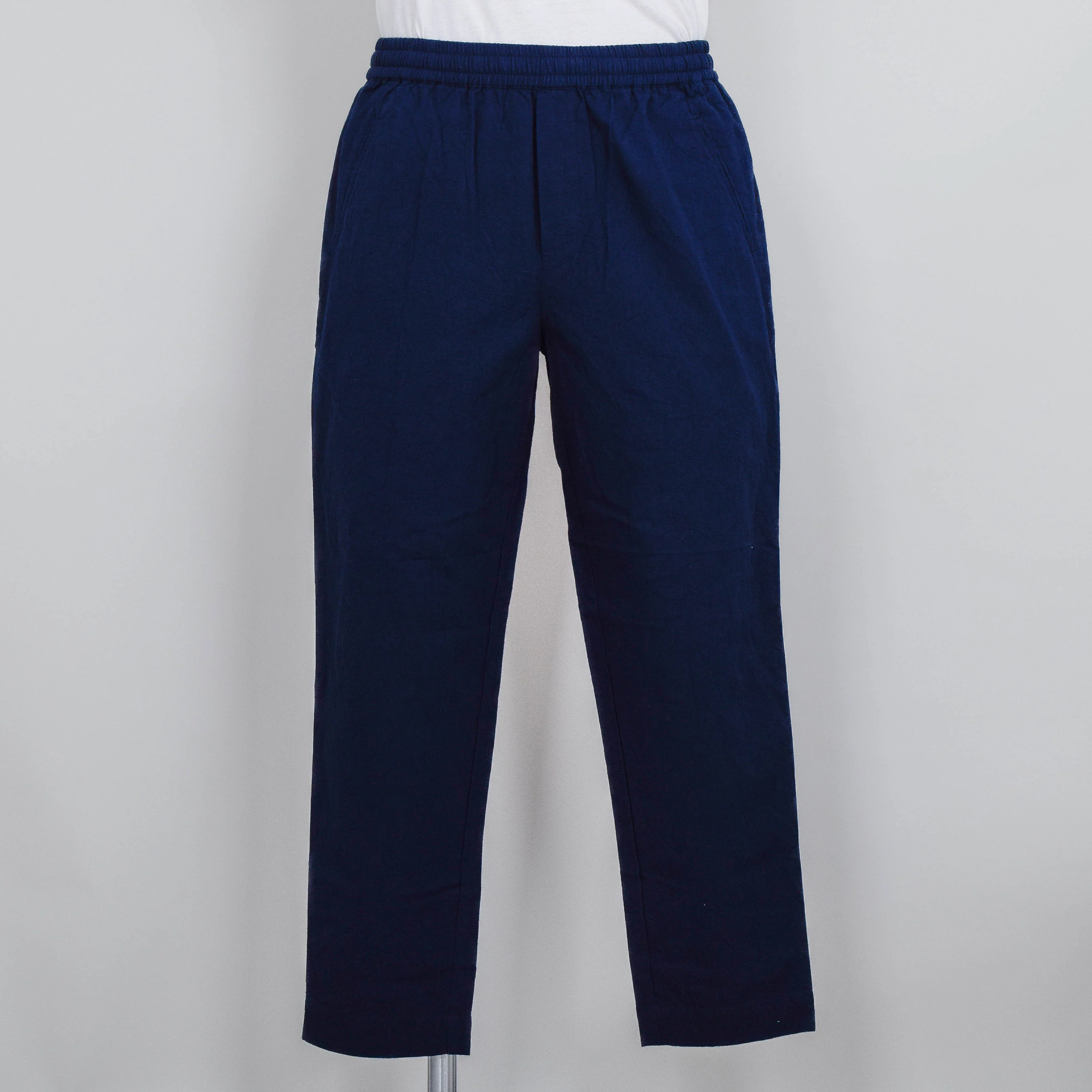 Folk Drawcord Assembly Pant - Dark Navy Crinkle