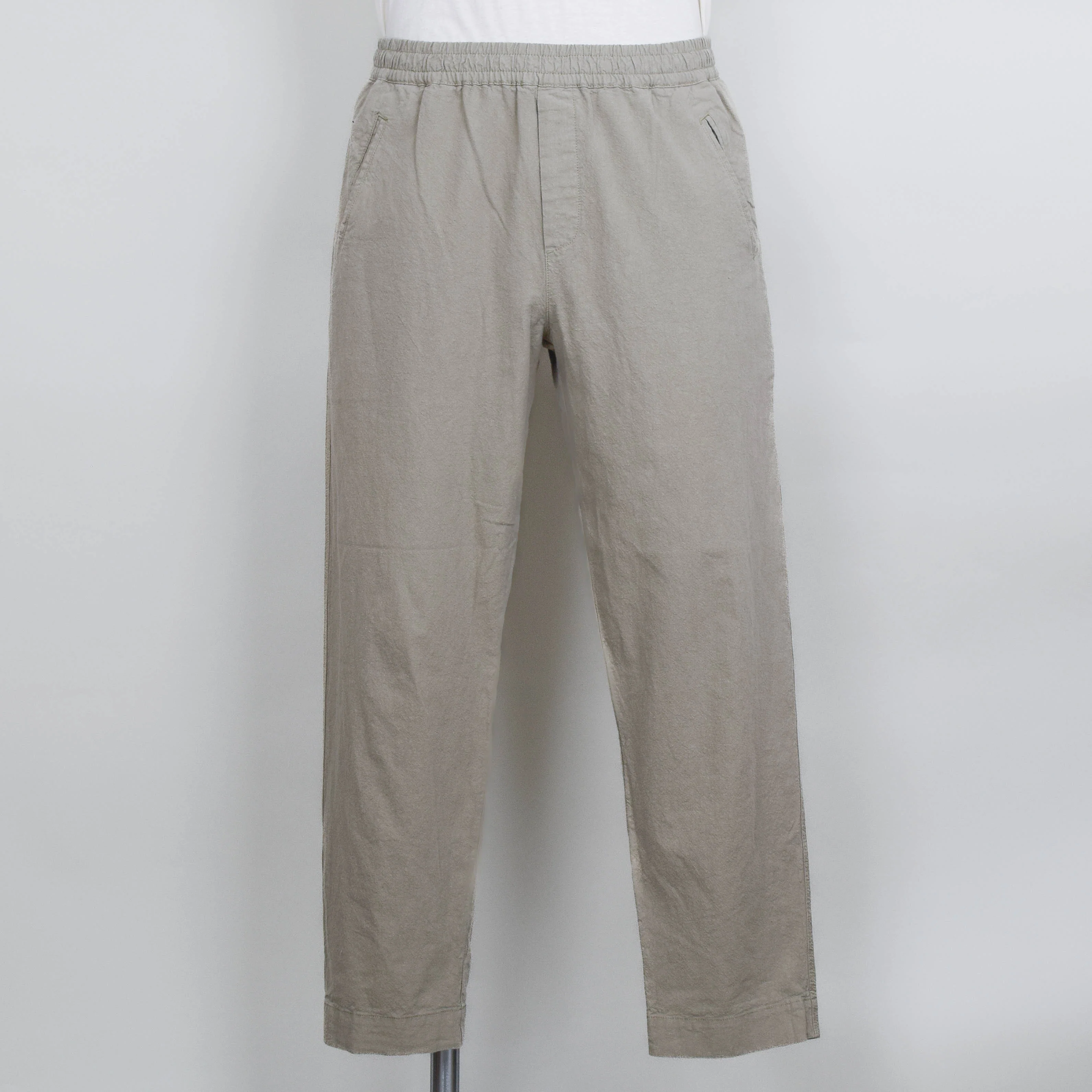 Folk Drawcord Assembly Pant - Sage Cotton Linen